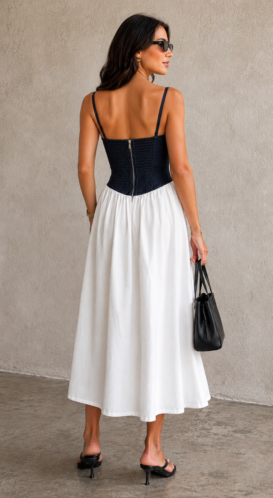 alyssa midi dress The Alyssa Polka Dot Gauze Midi Dress