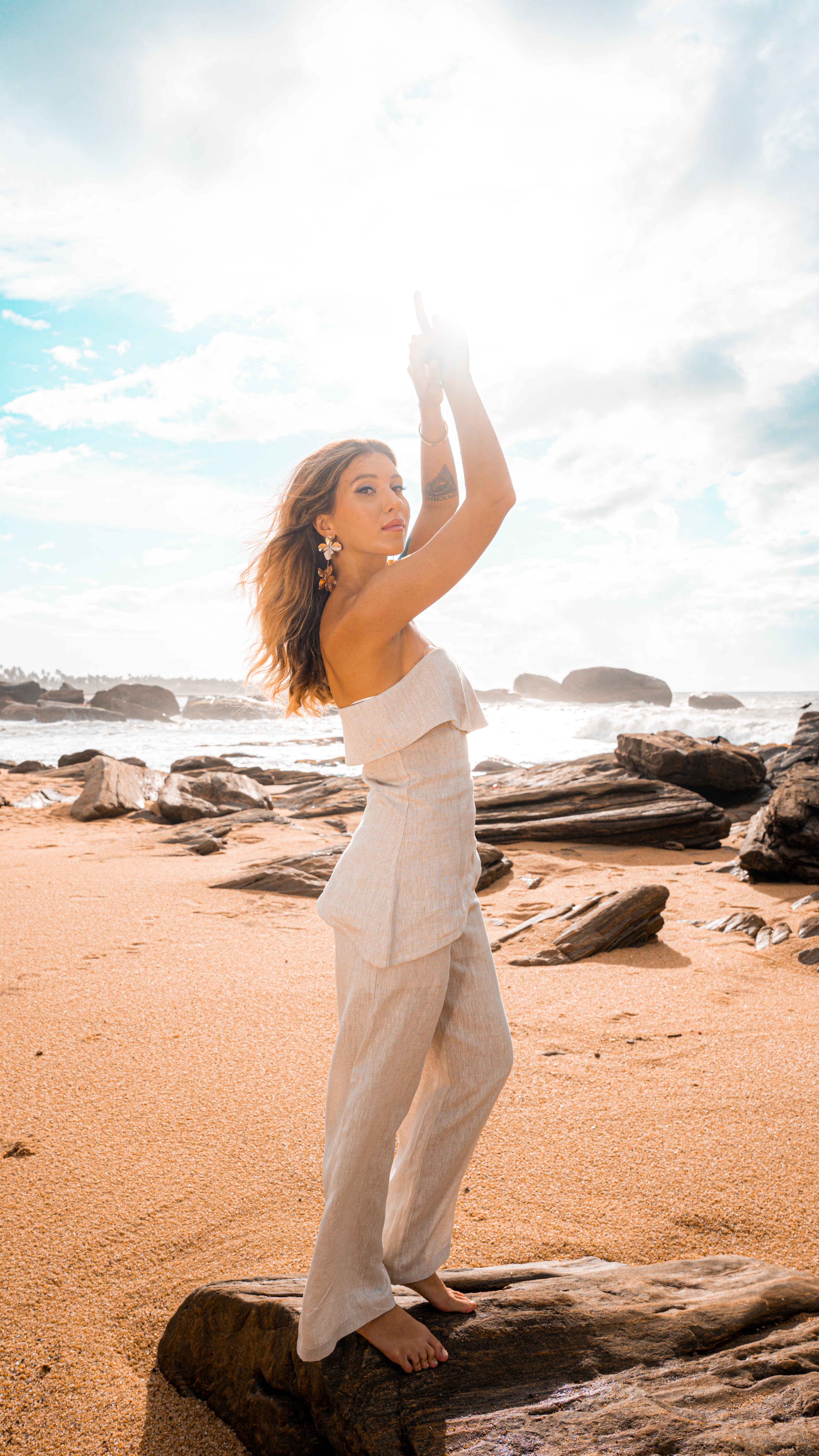 Thea Linen Two-Piece Set
