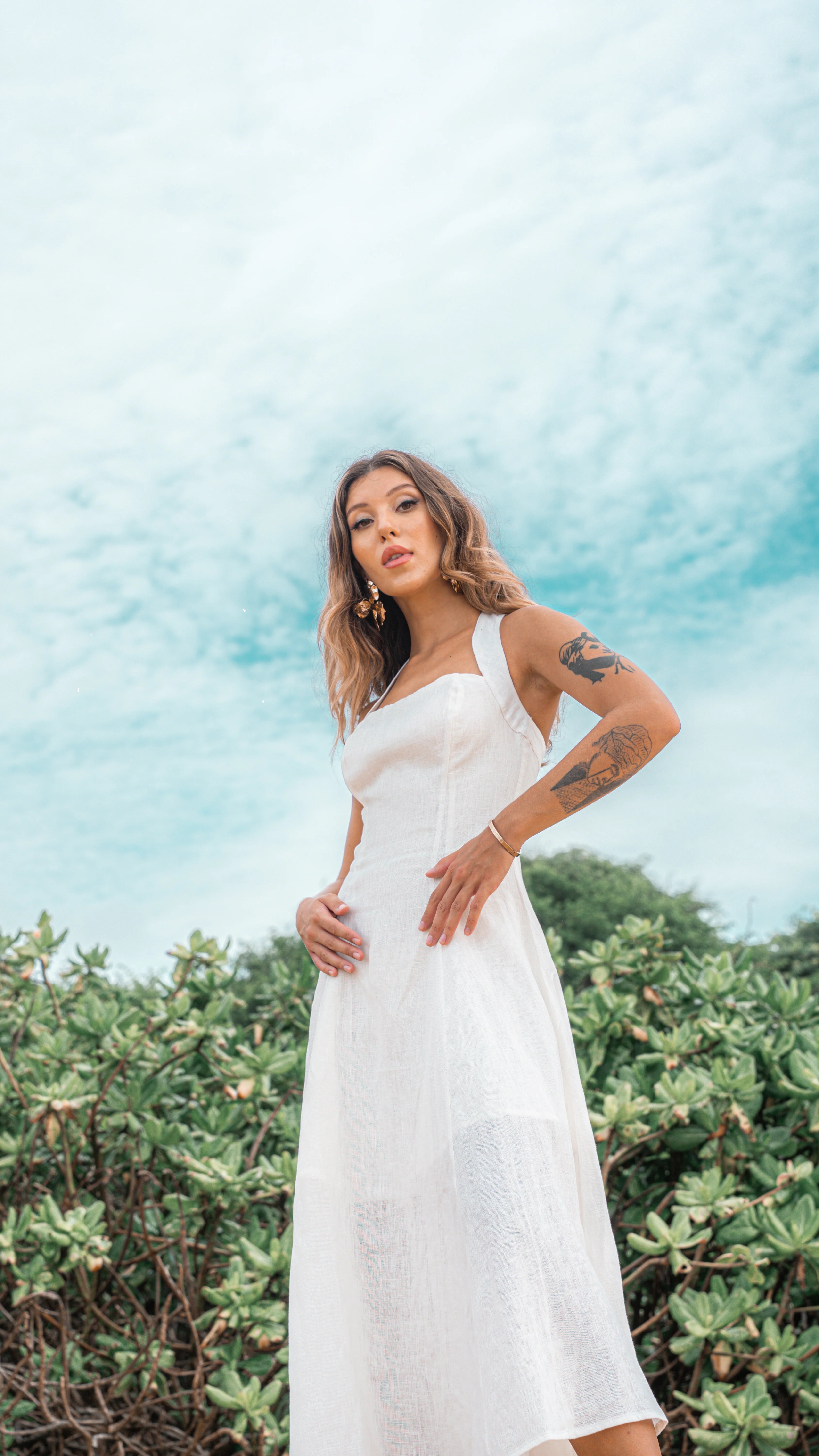 Layla Midi Linen Dress