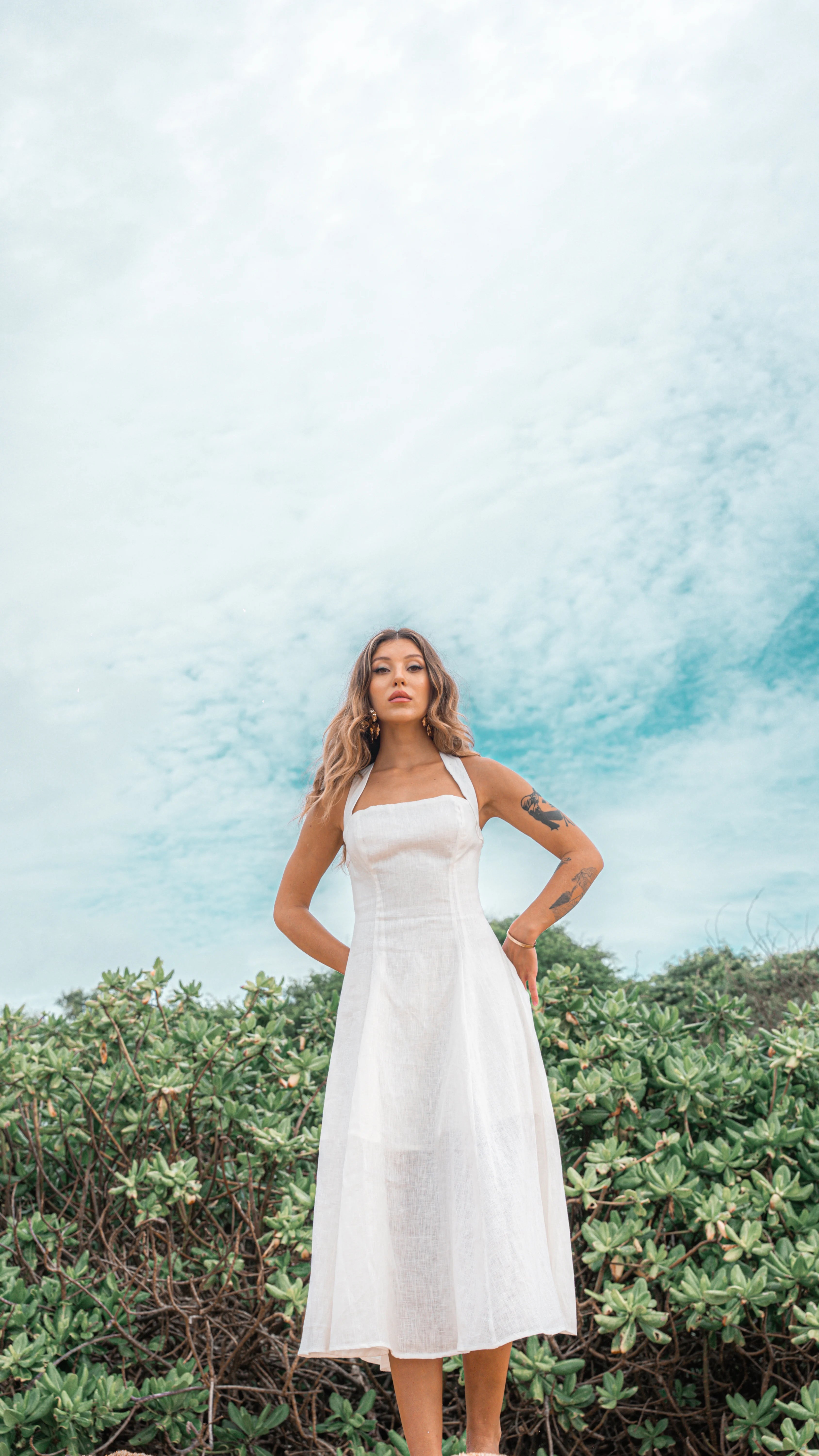 Layla Midi Linen Dress