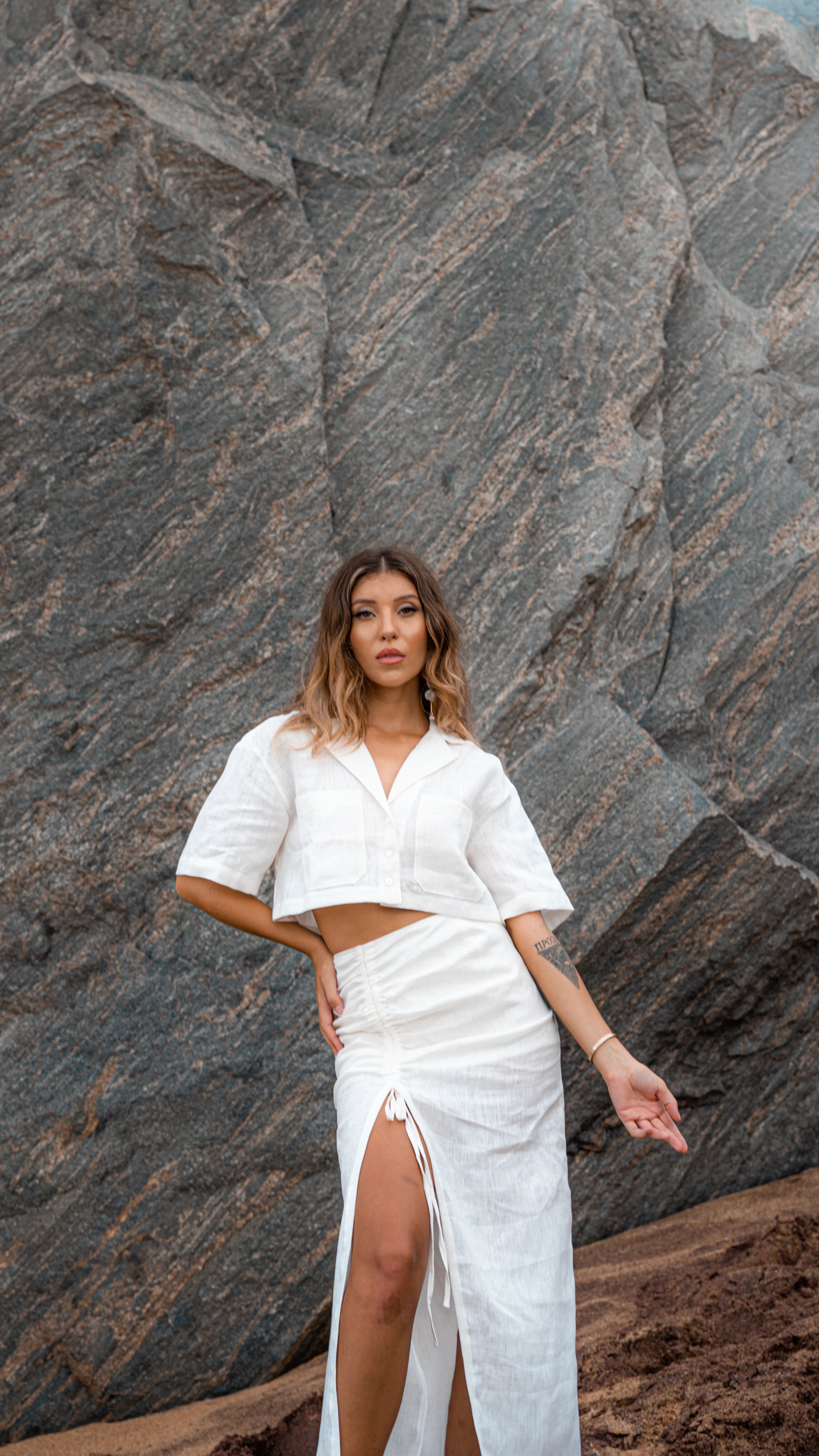 Keilani Linen Two-Piece Set