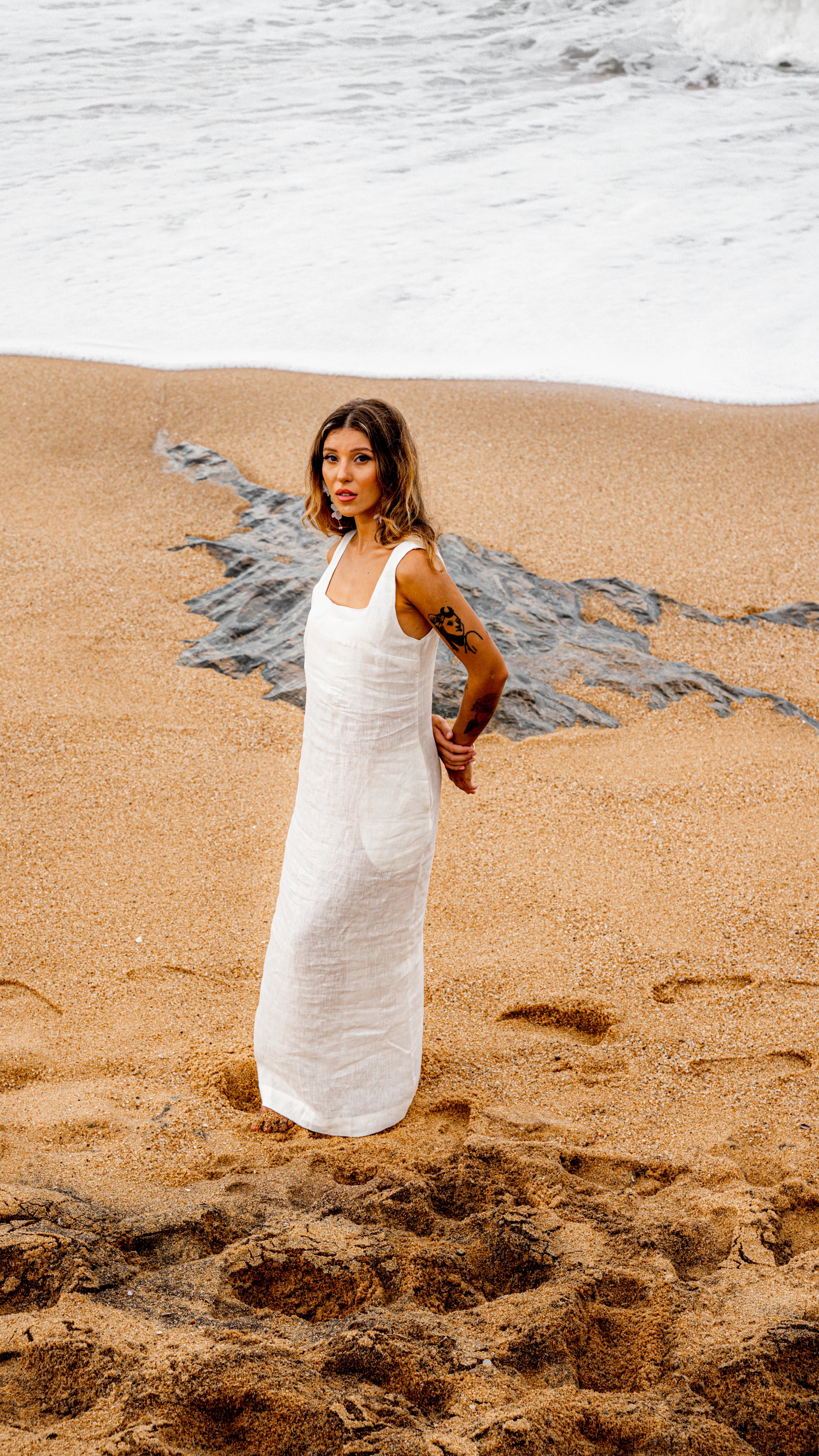 Emma Maxi Linen Dress