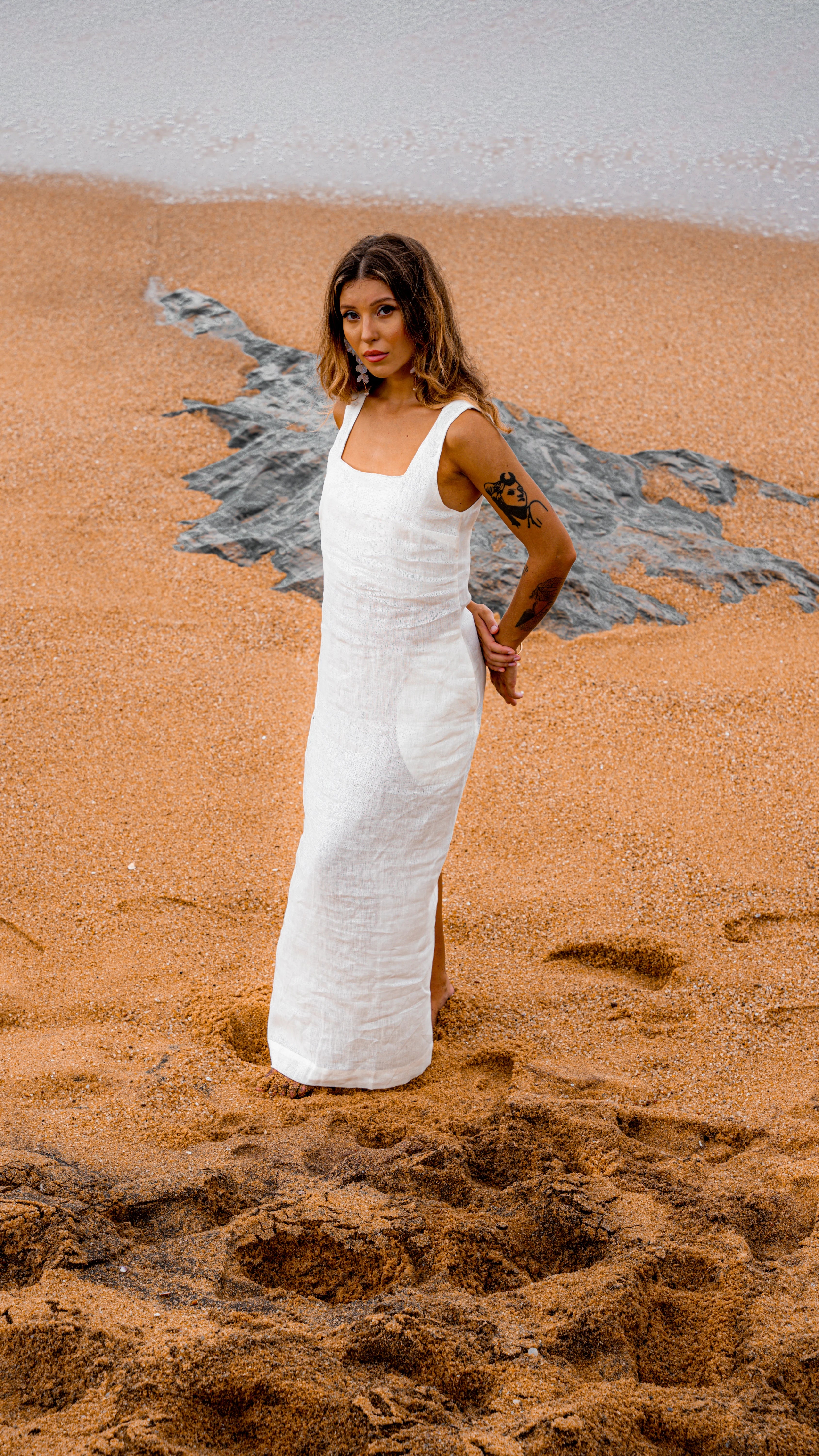 Emma Maxi Linen Dress