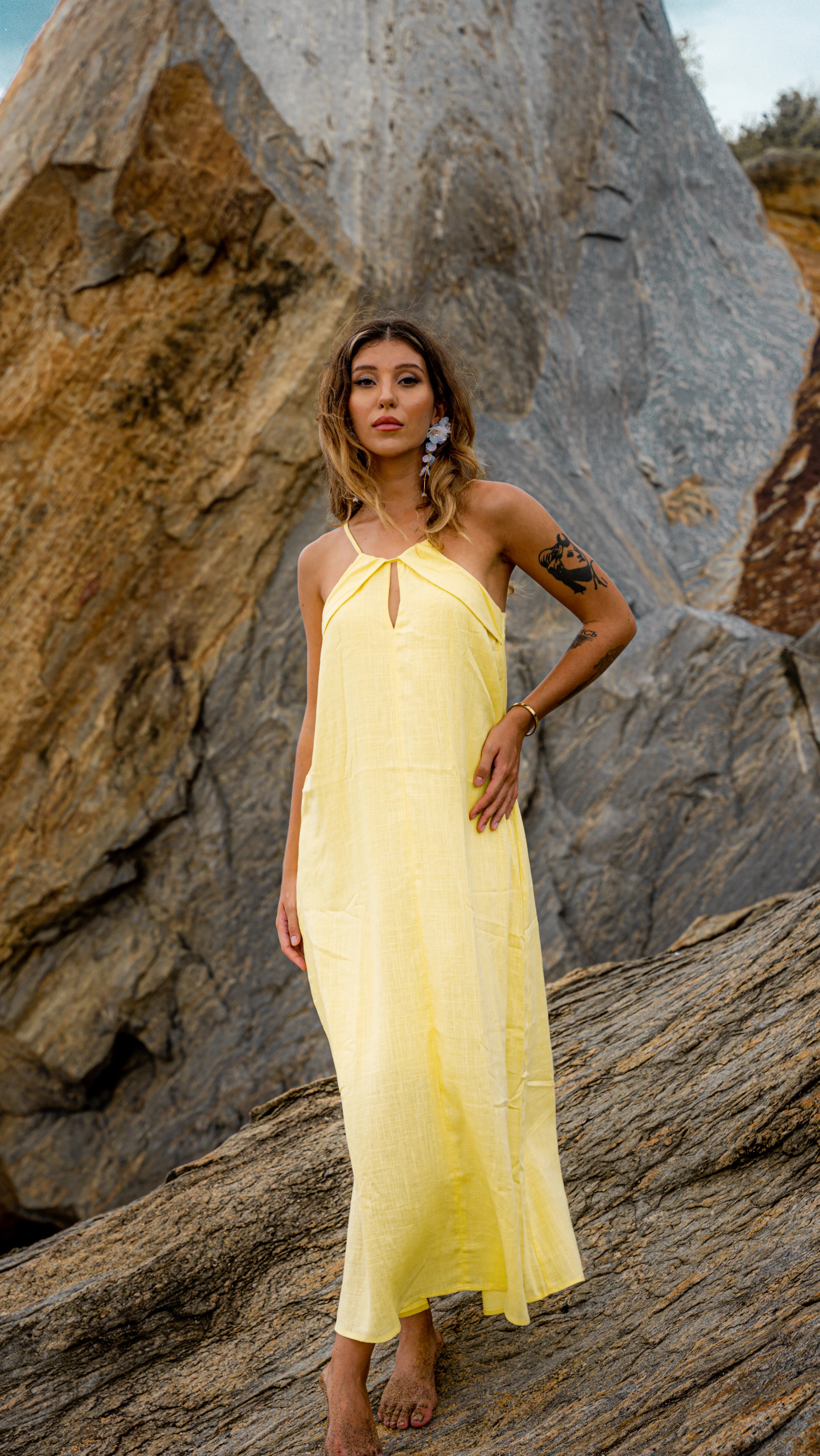 Fallon Maxi Linen Dress