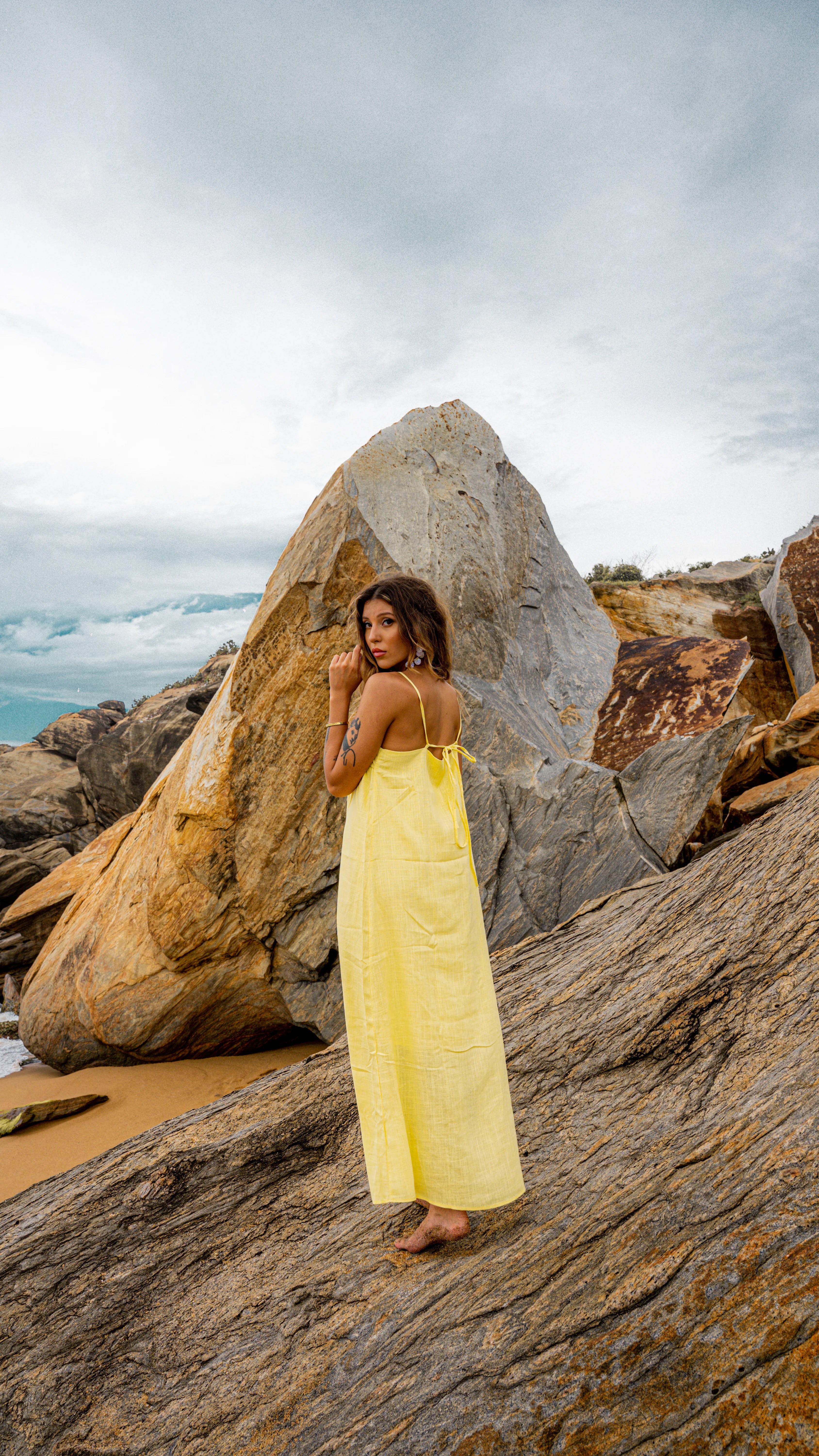 Fallon Maxi Linen Dress