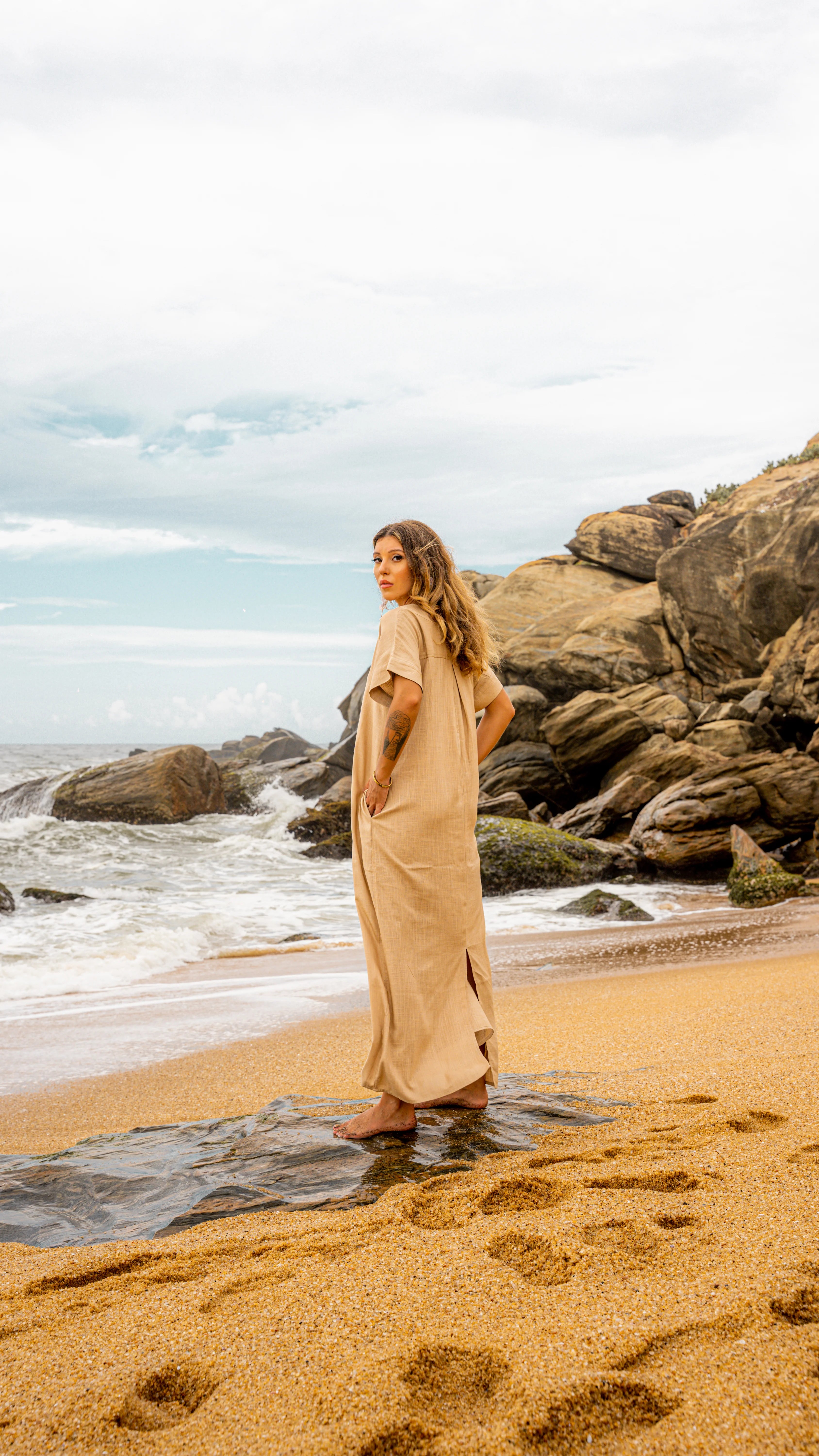 Nola Maxi Linen Dress