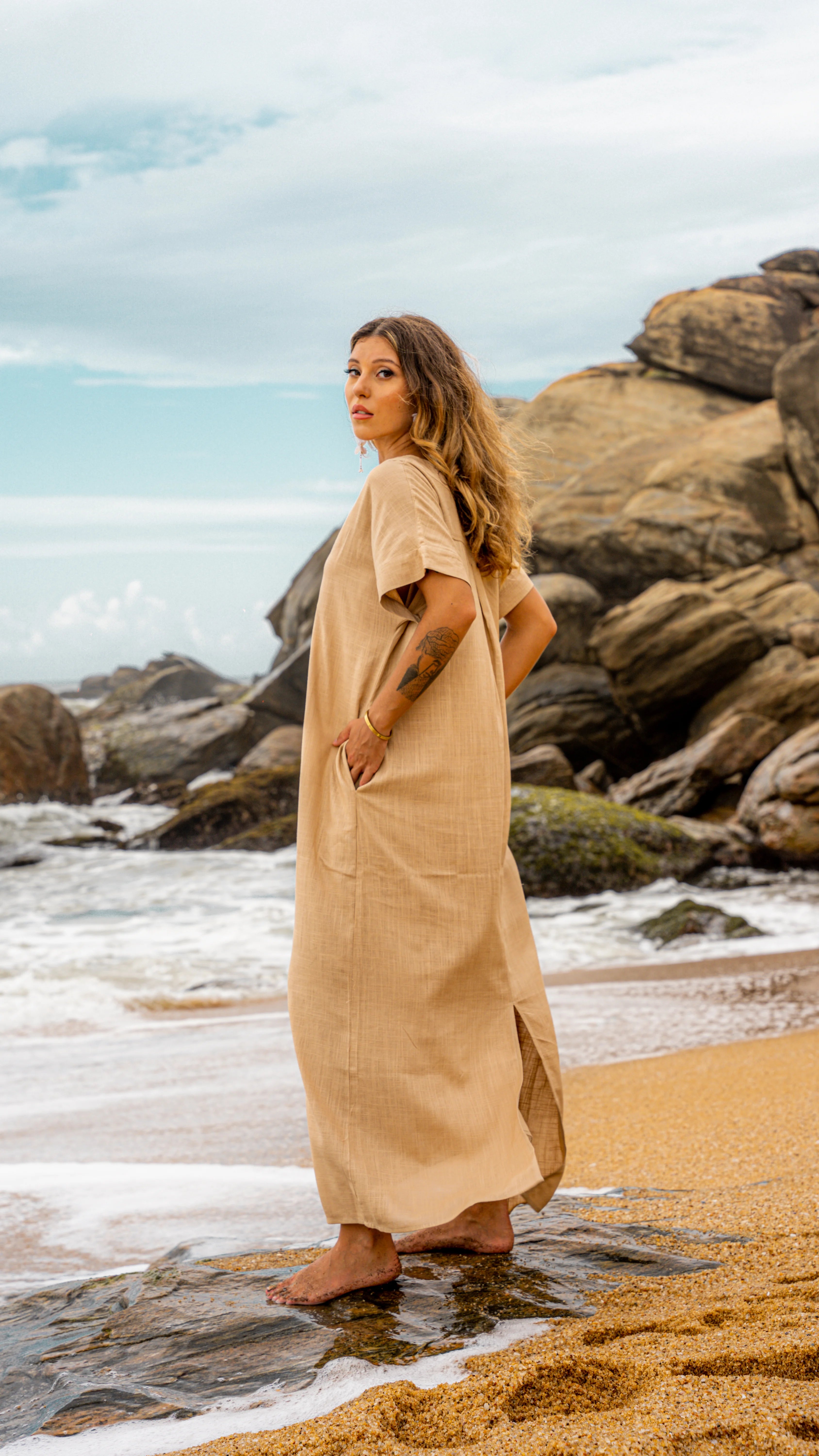 Nola Maxi Linen Dress