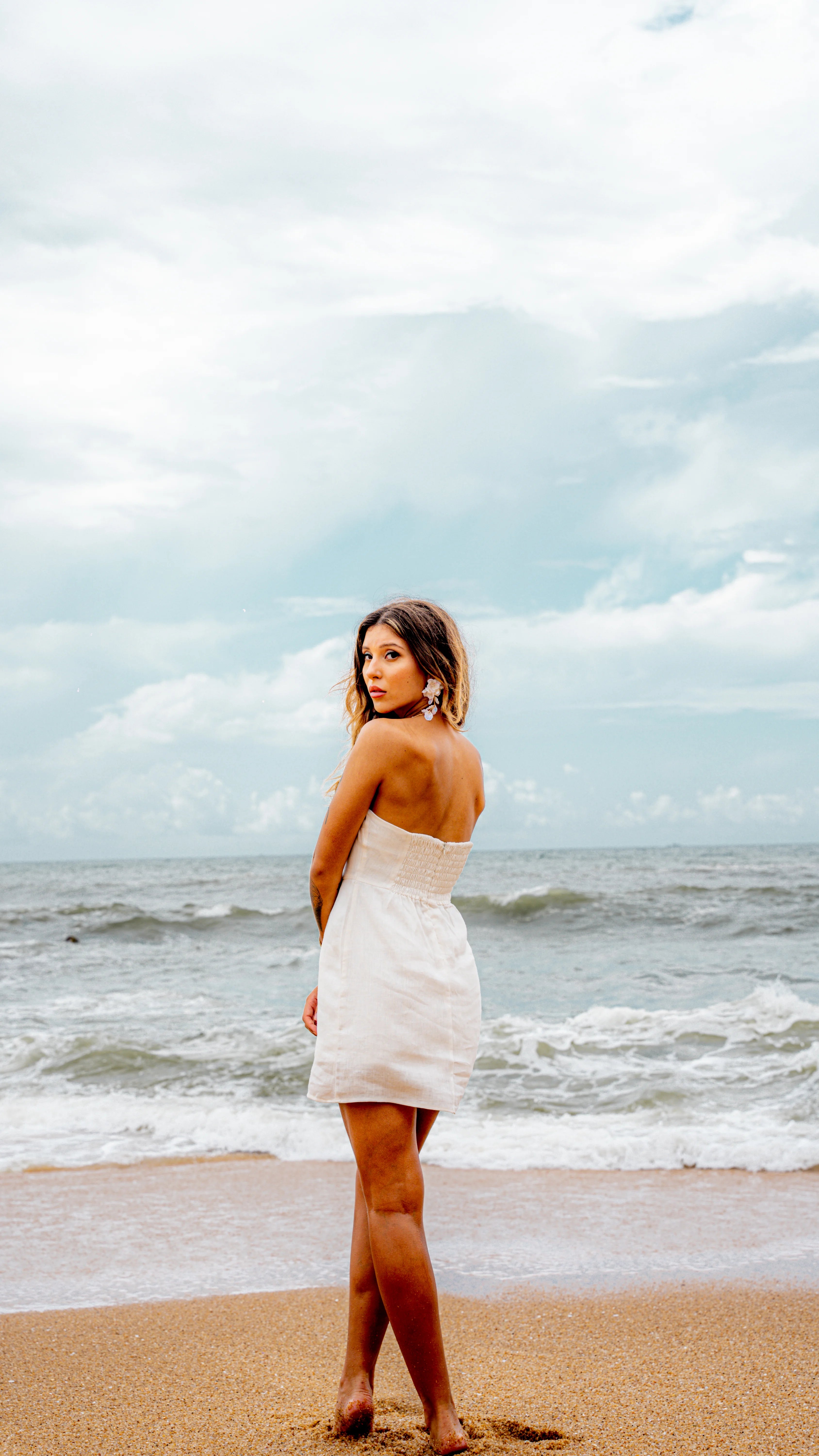 Sienna Mini Linen Dress