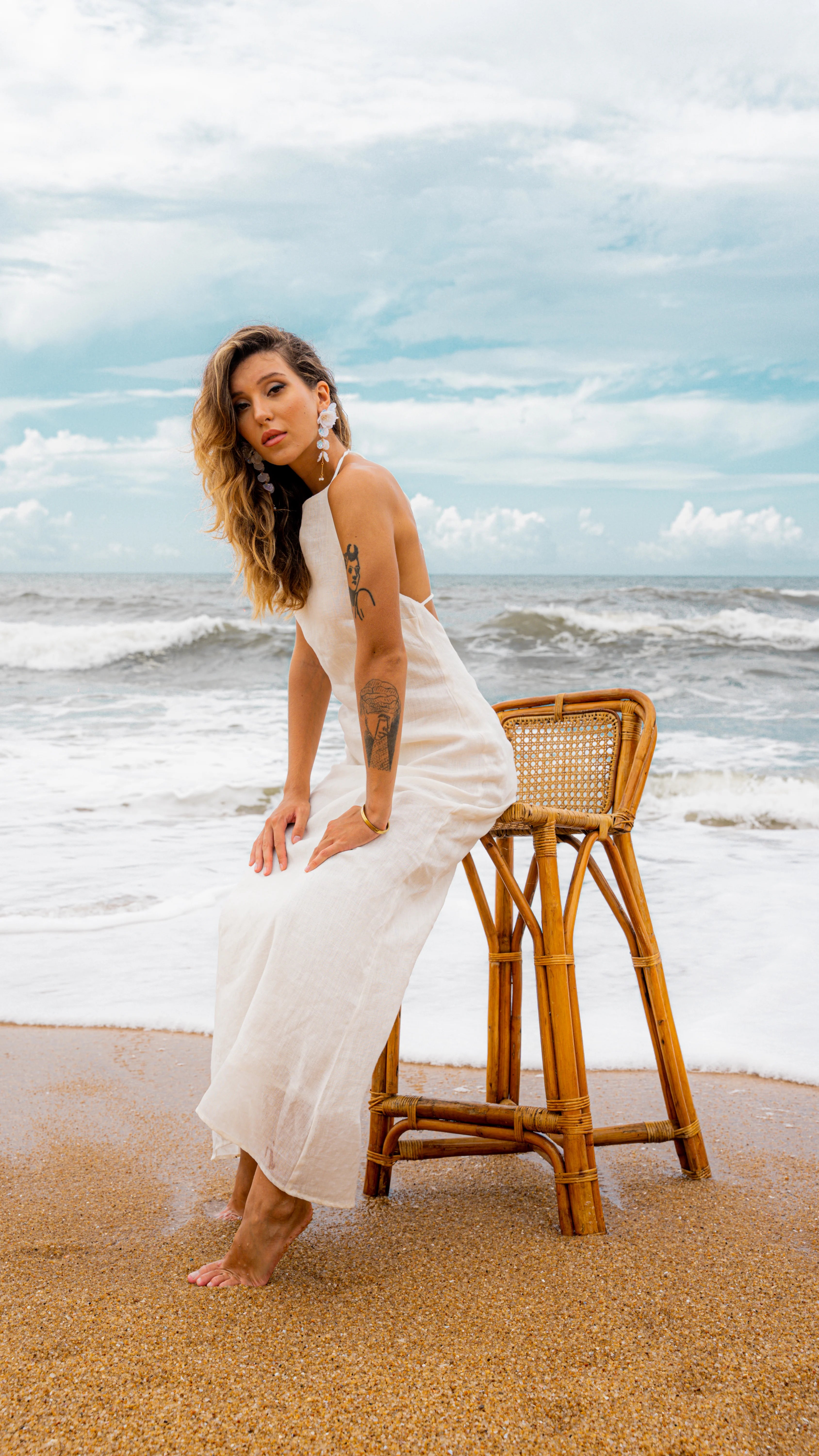 Maia Maxi Linen Dress