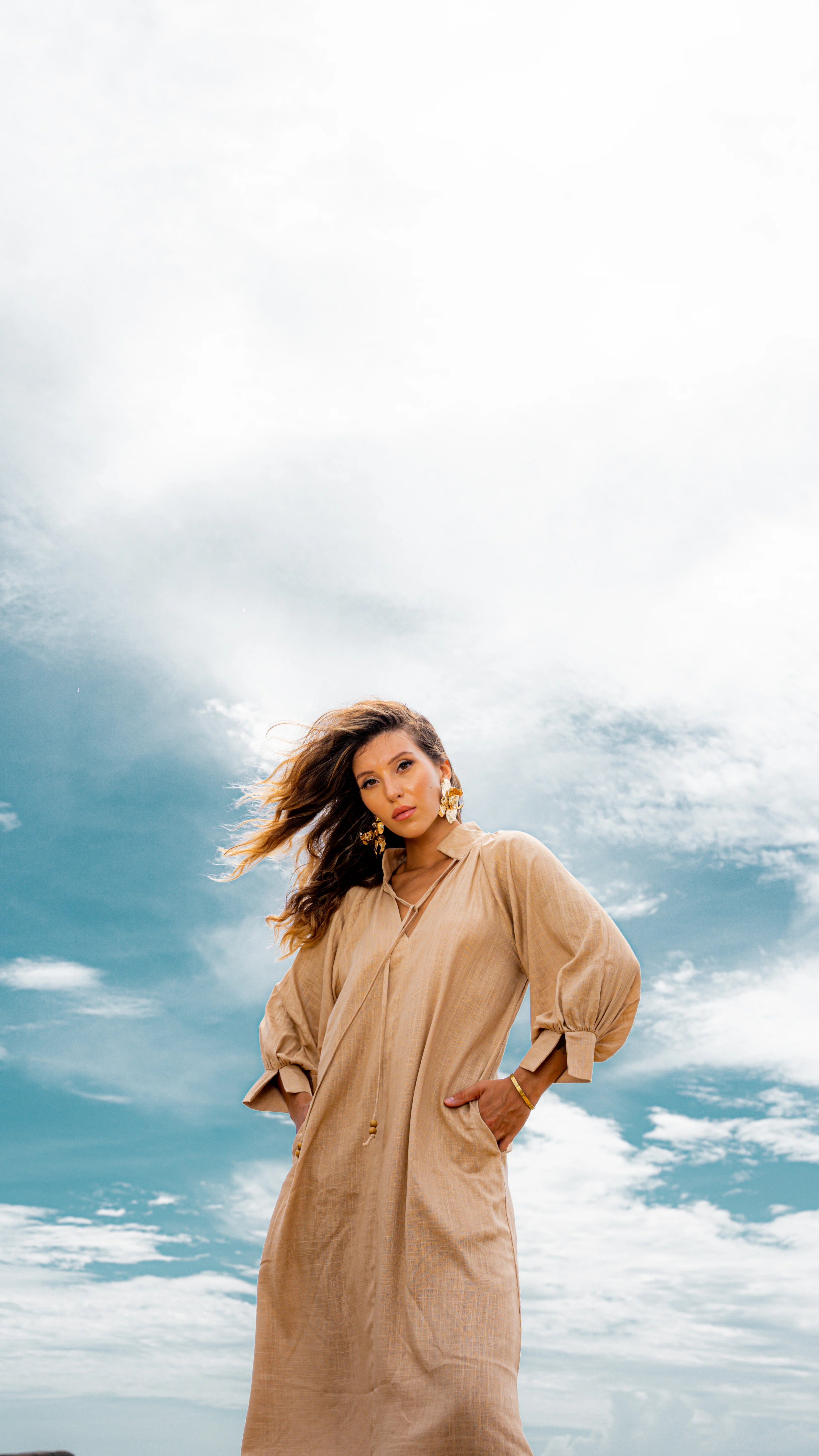 Rhea Midi Linen Dress