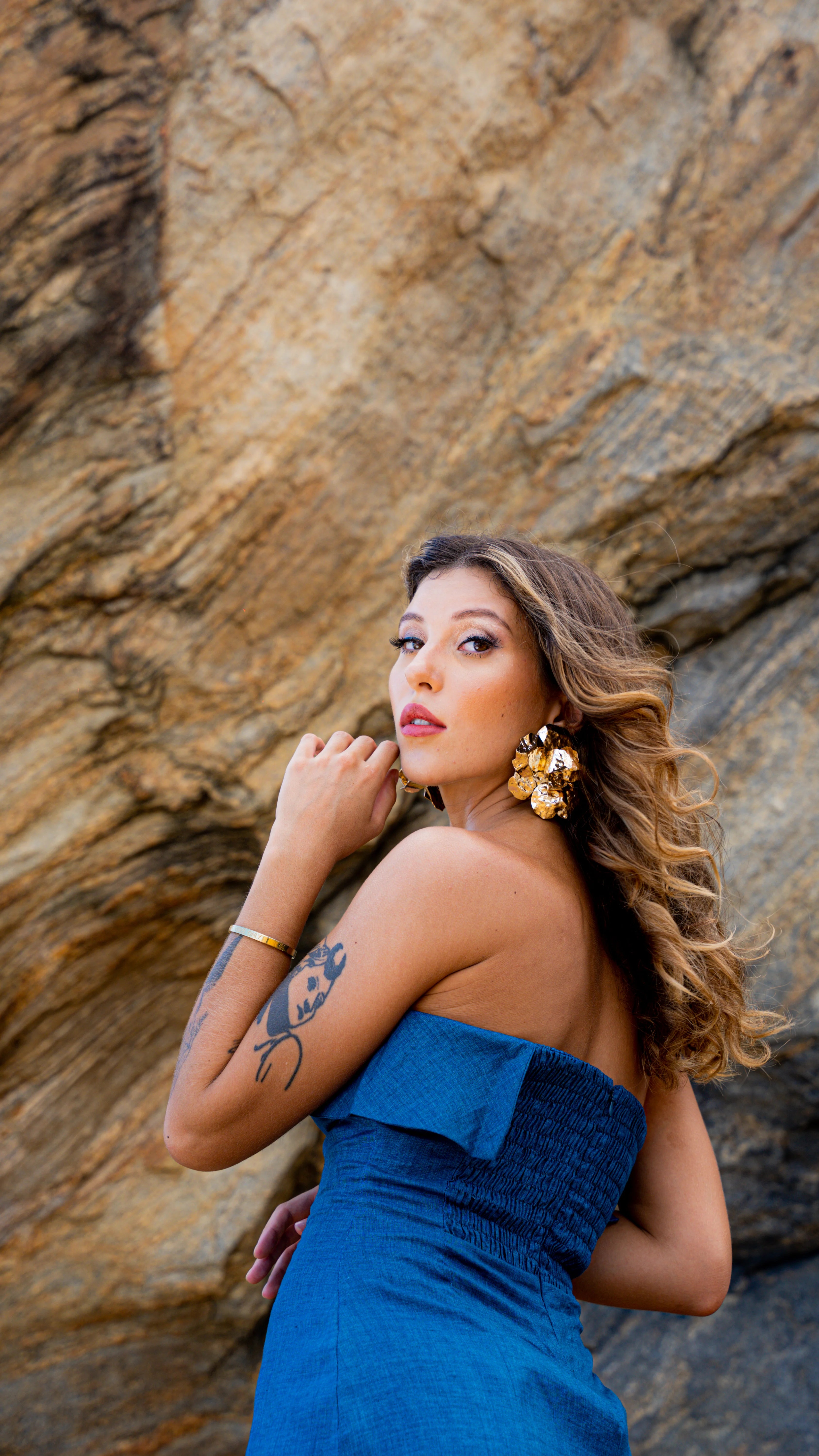 Olesia Mini Linen Dress