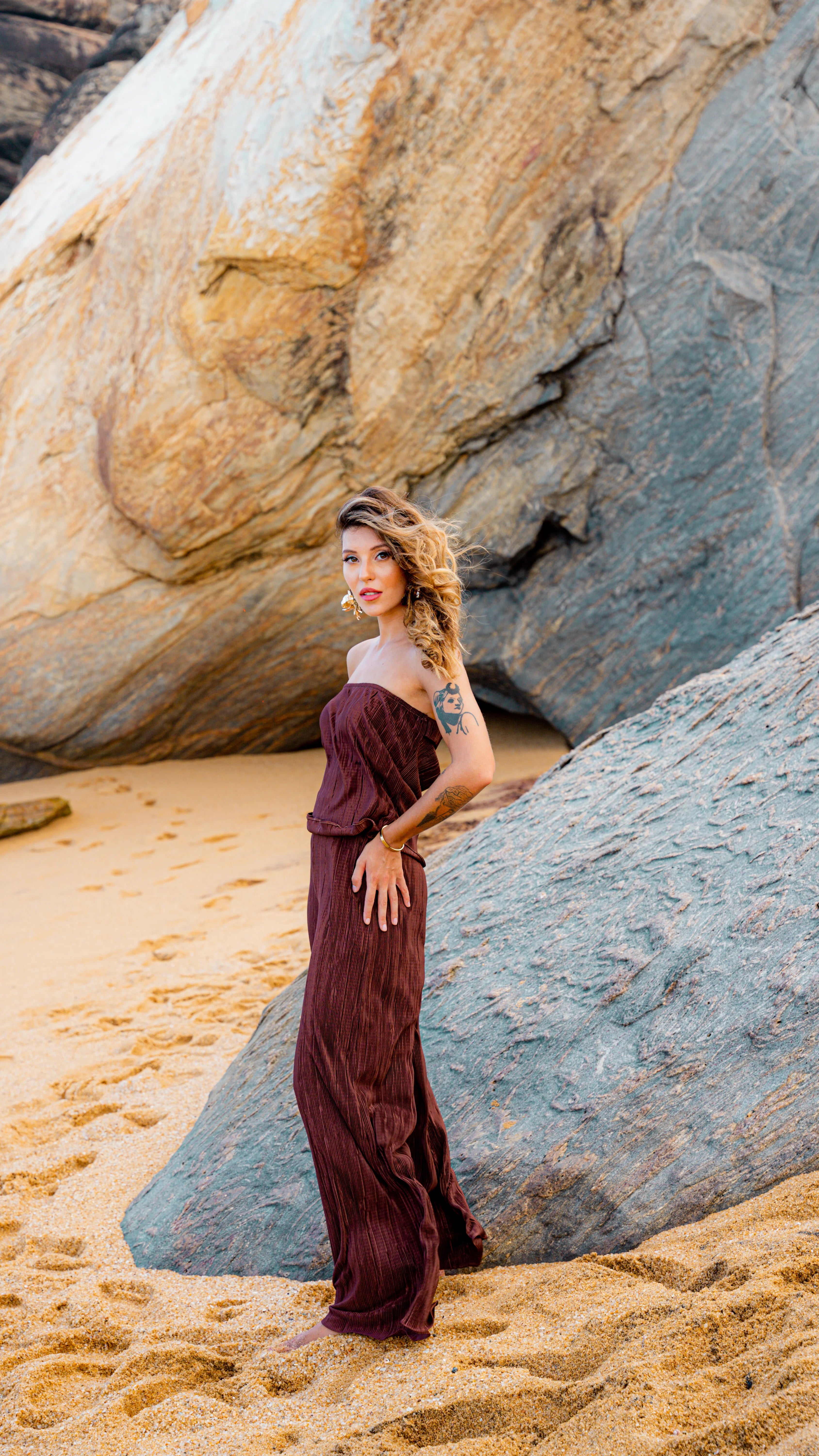 Hazel Plissé Two-Piece Set