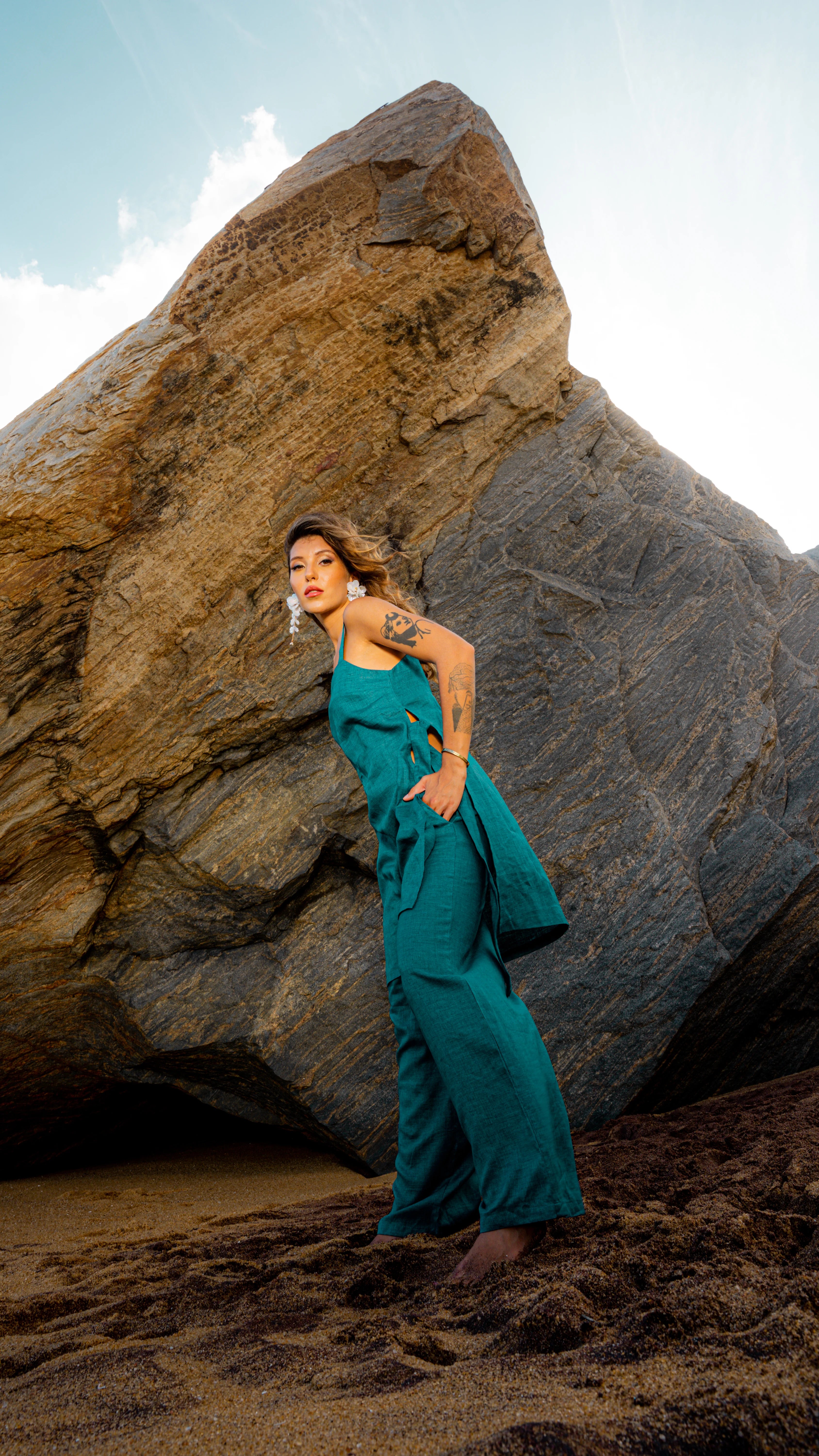 Dahlia Linen Two-Piece Set