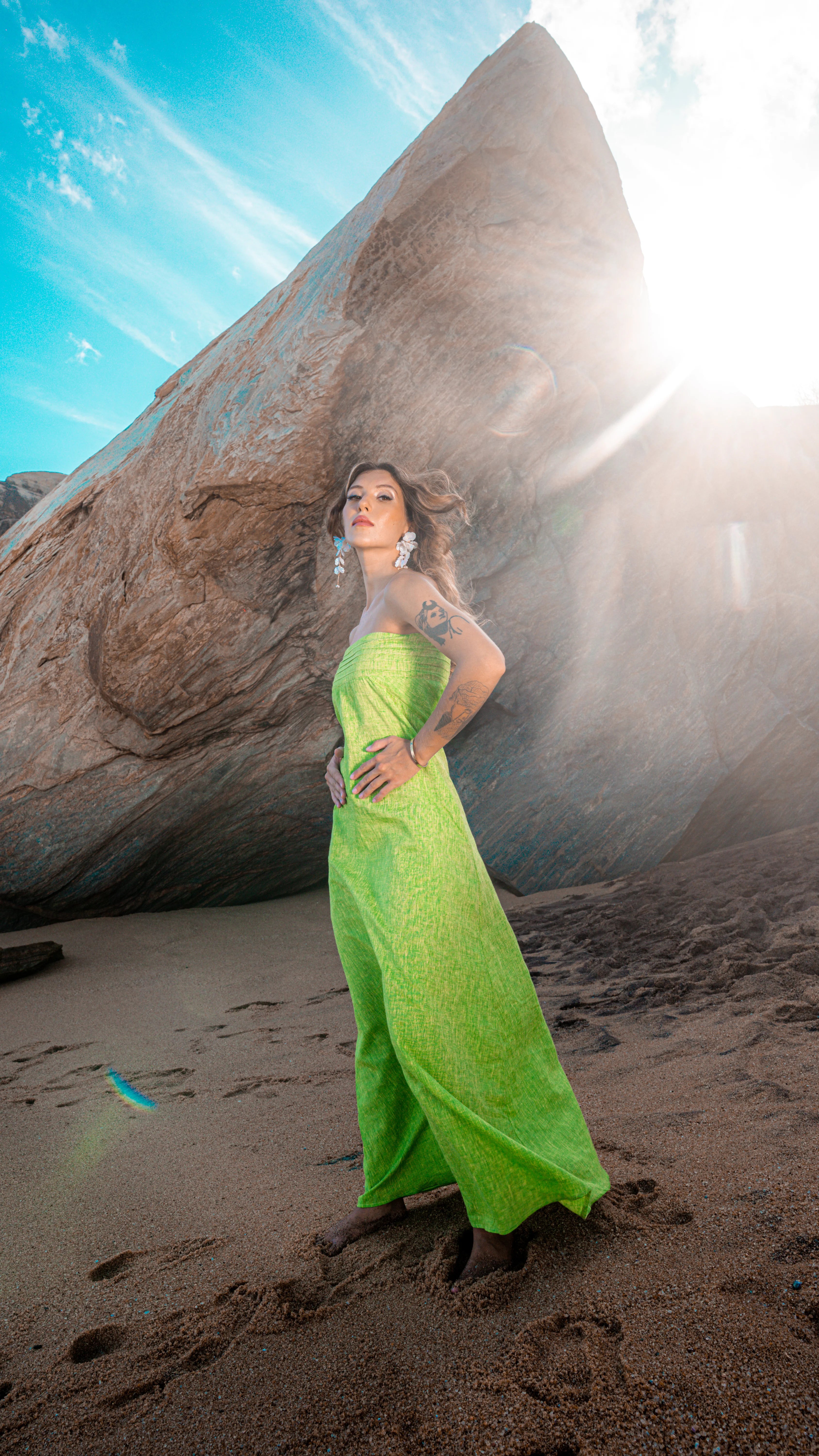 Nora Linen Maxi Dress