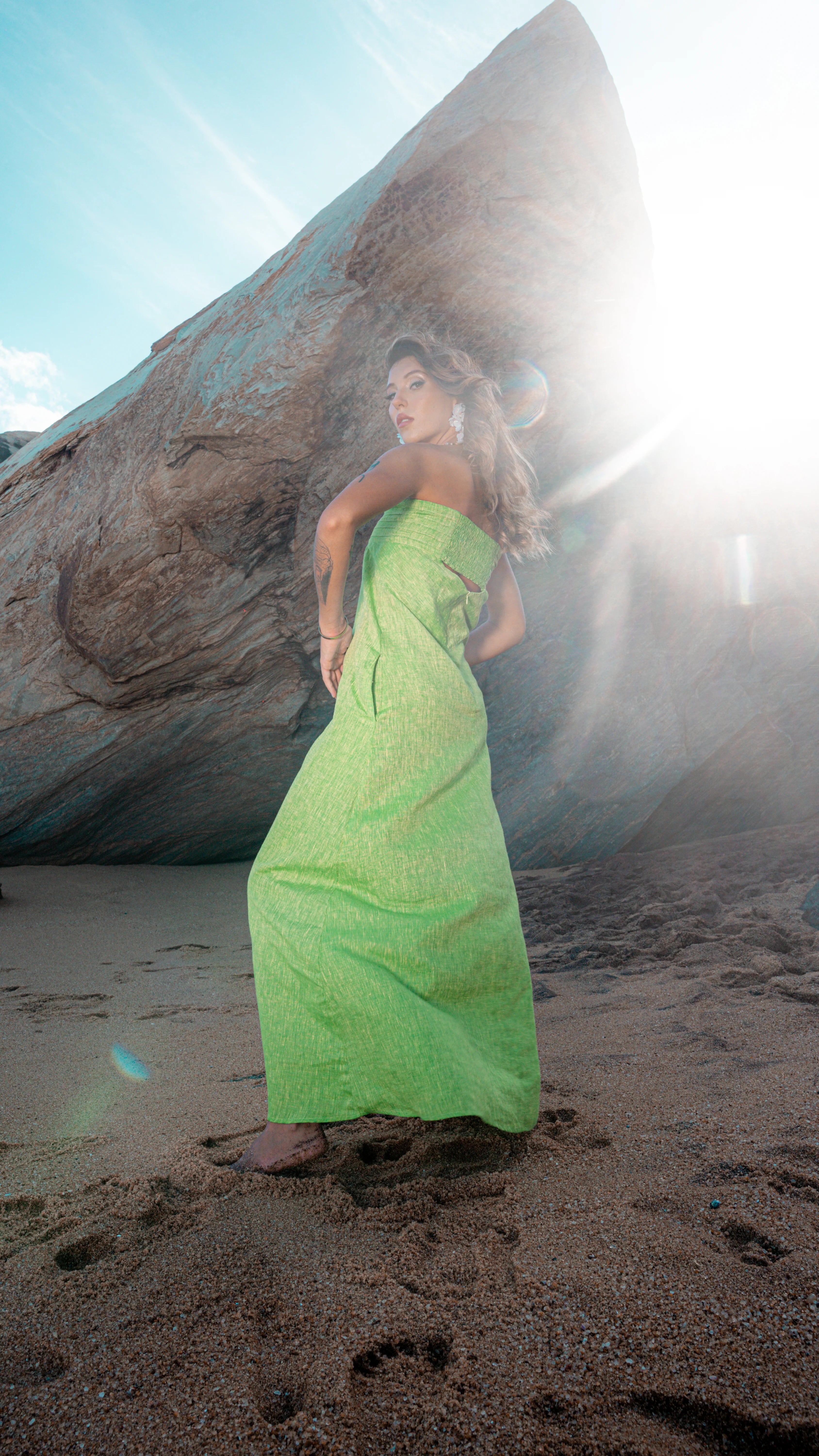 Nora Linen Maxi Dress