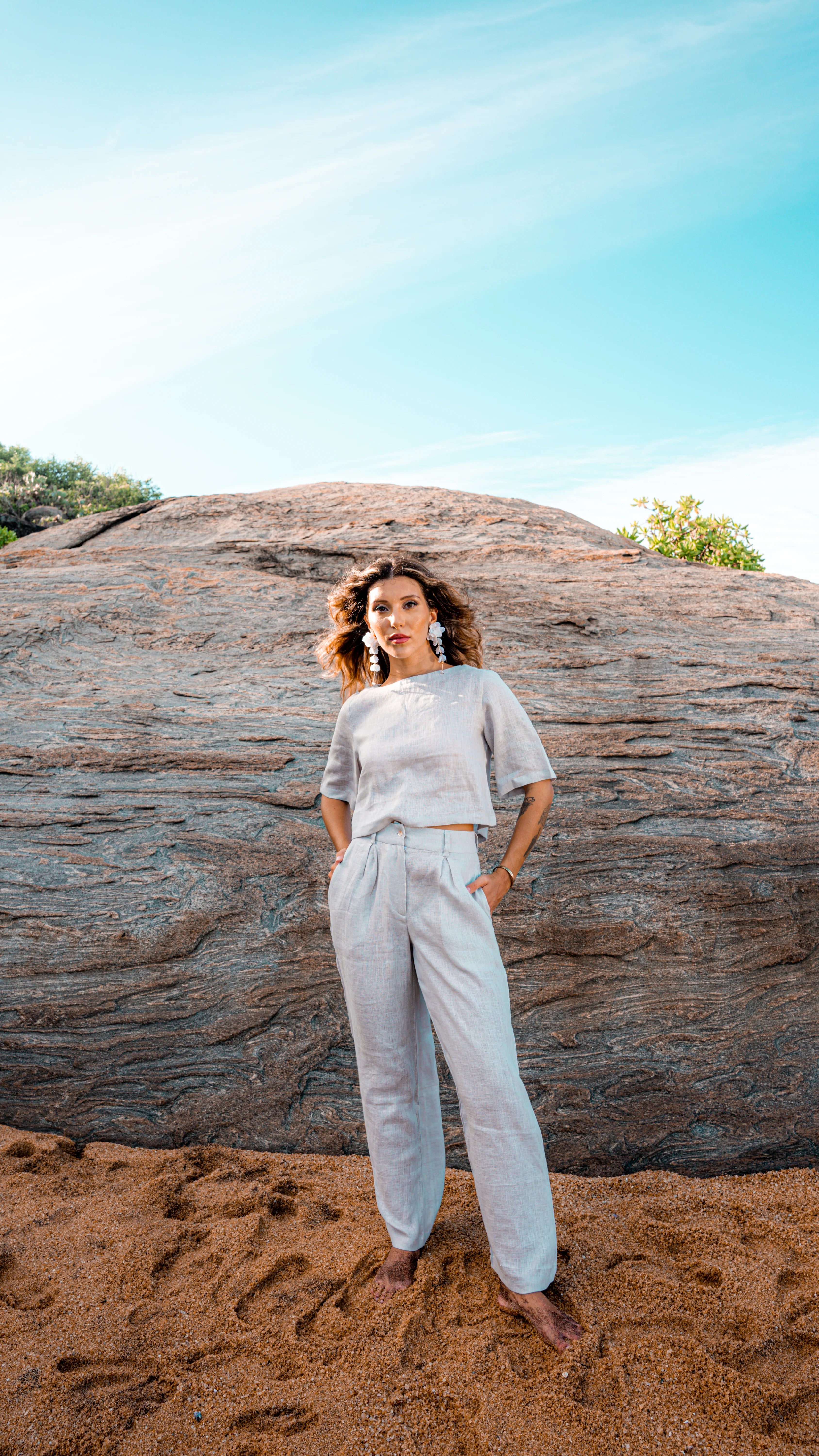 Esme Linen Two-Piece Set