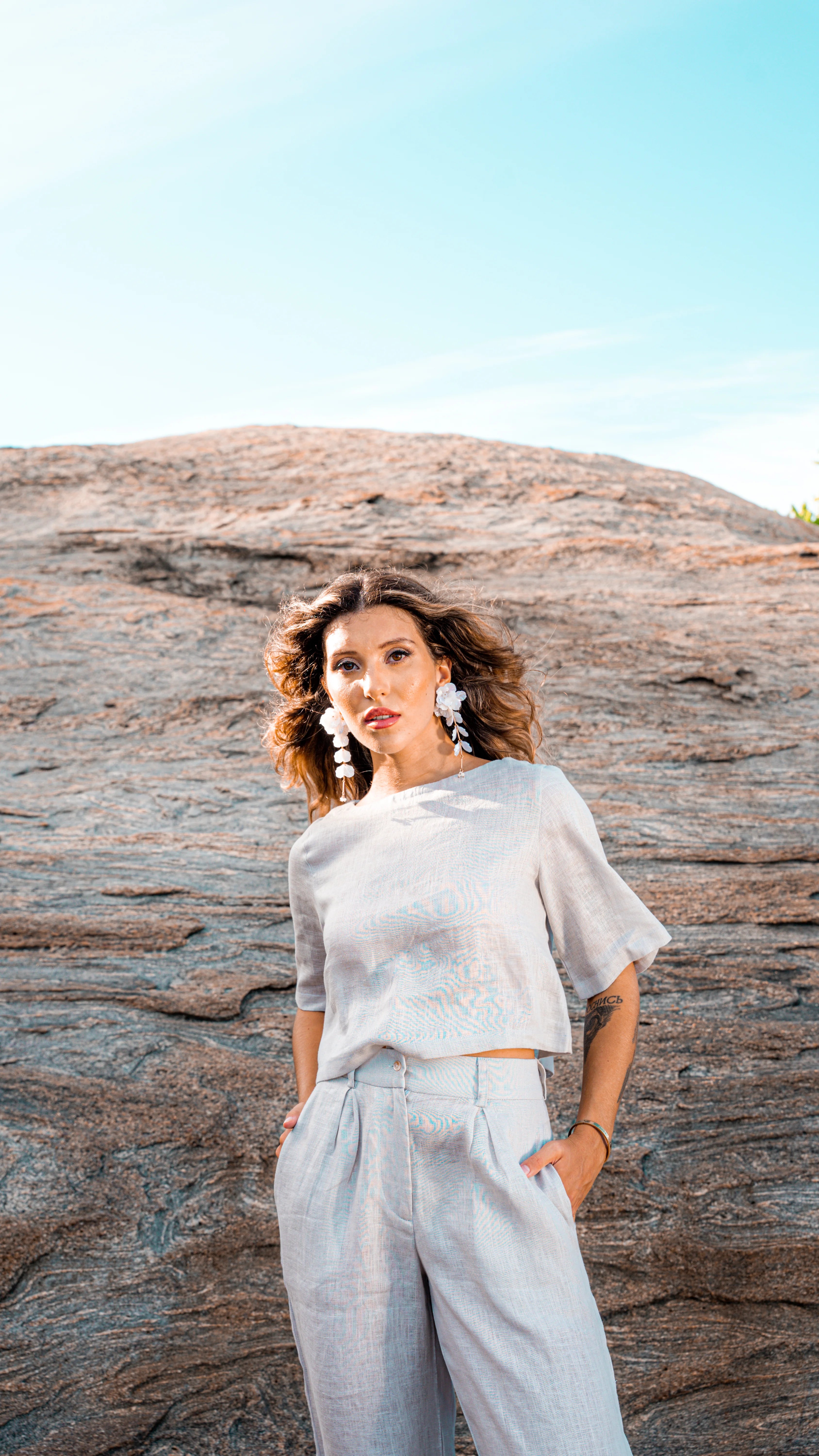 Esme Linen Two-Piece Set