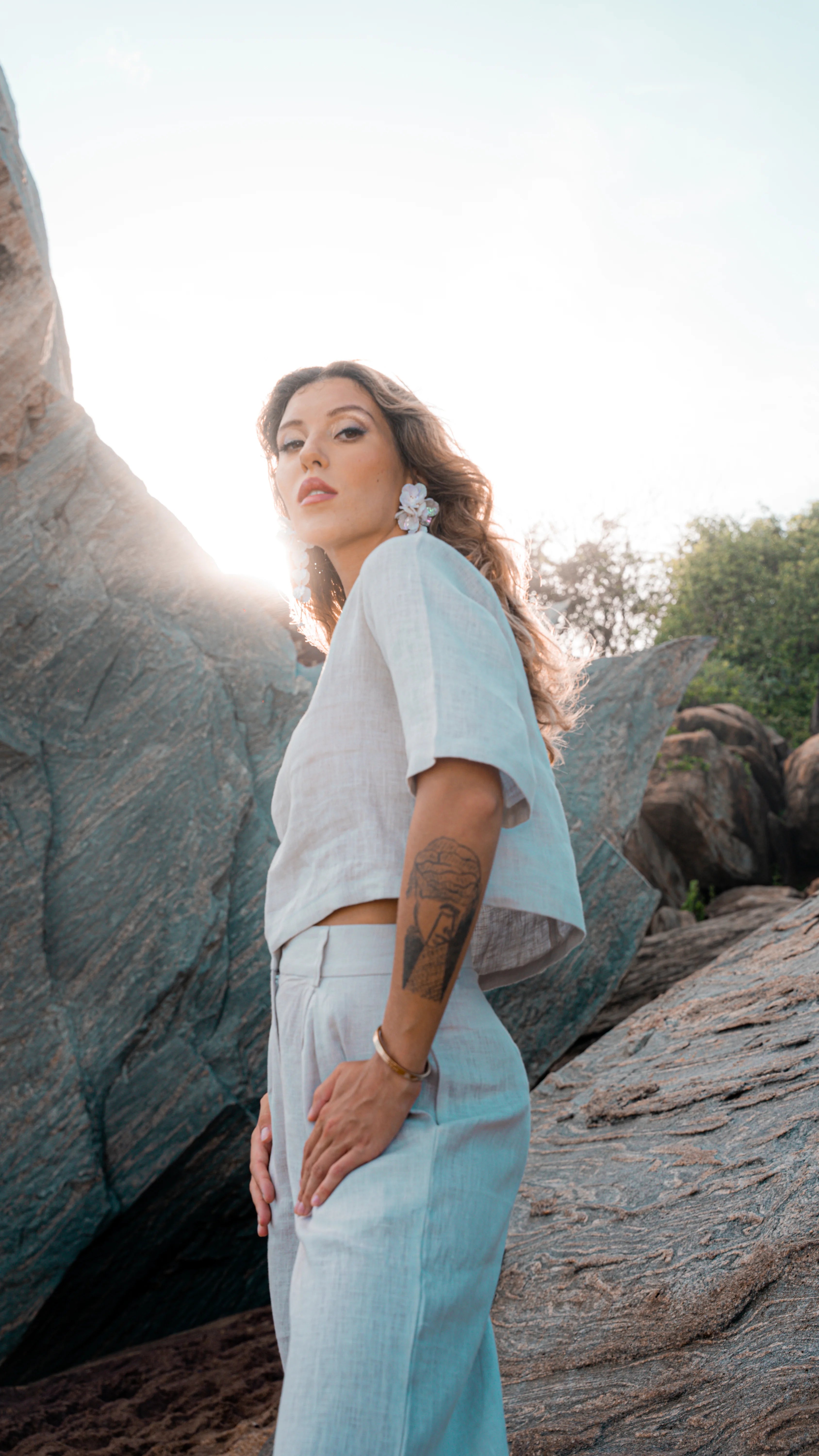 Esme Linen Two-Piece Set