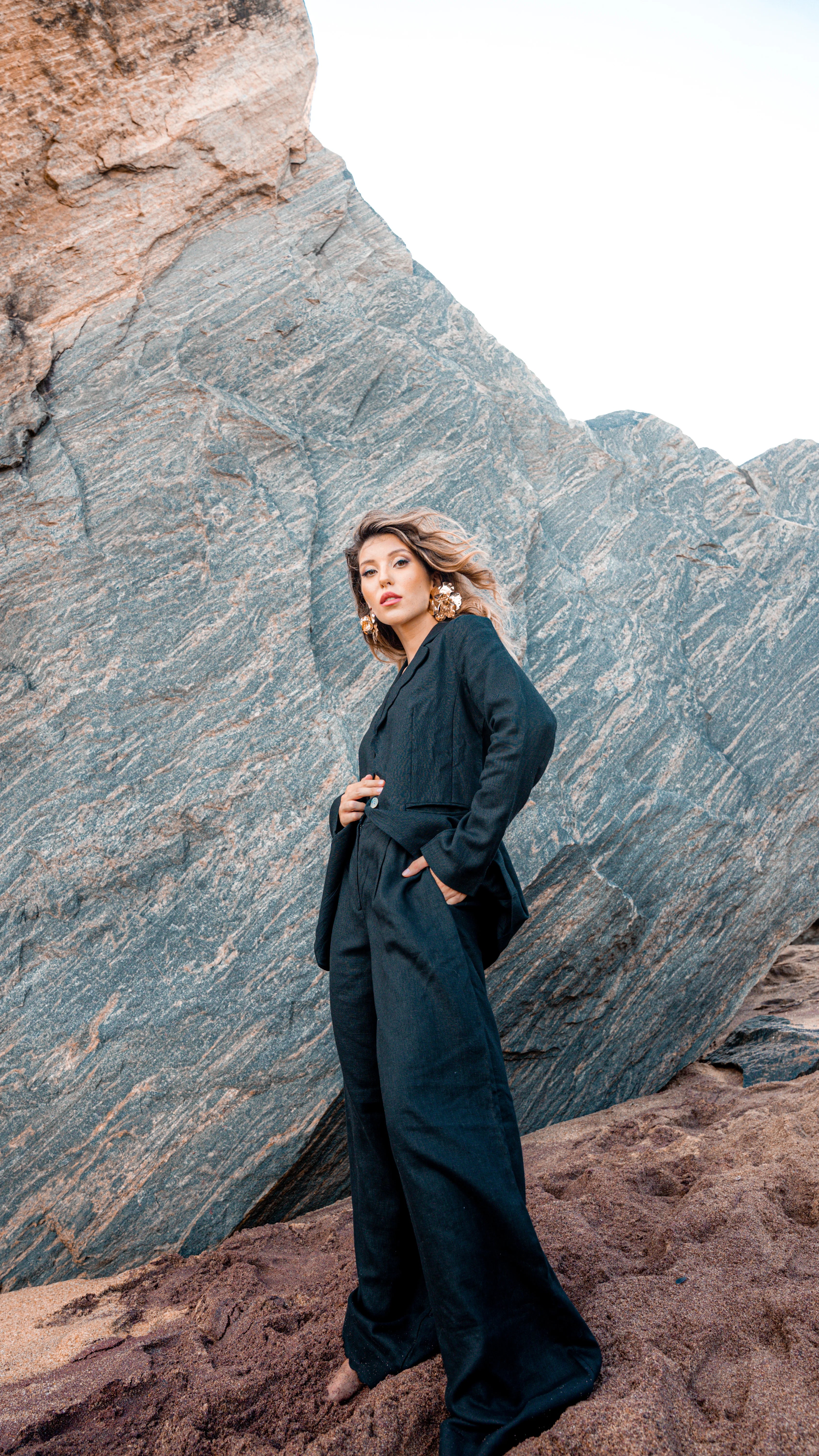 Kyoko linen Blazer set