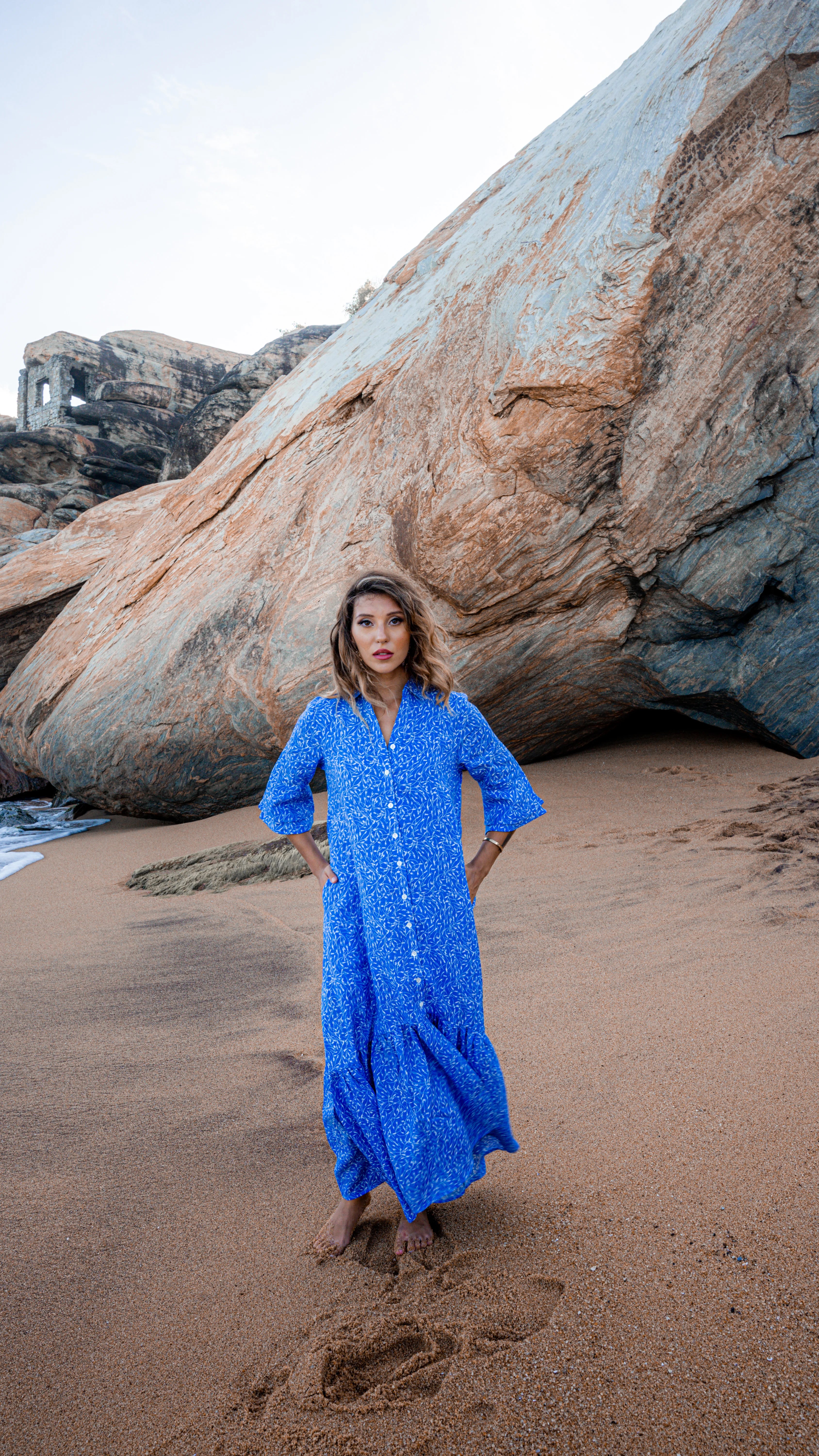 Willow Linen Maxi Dress