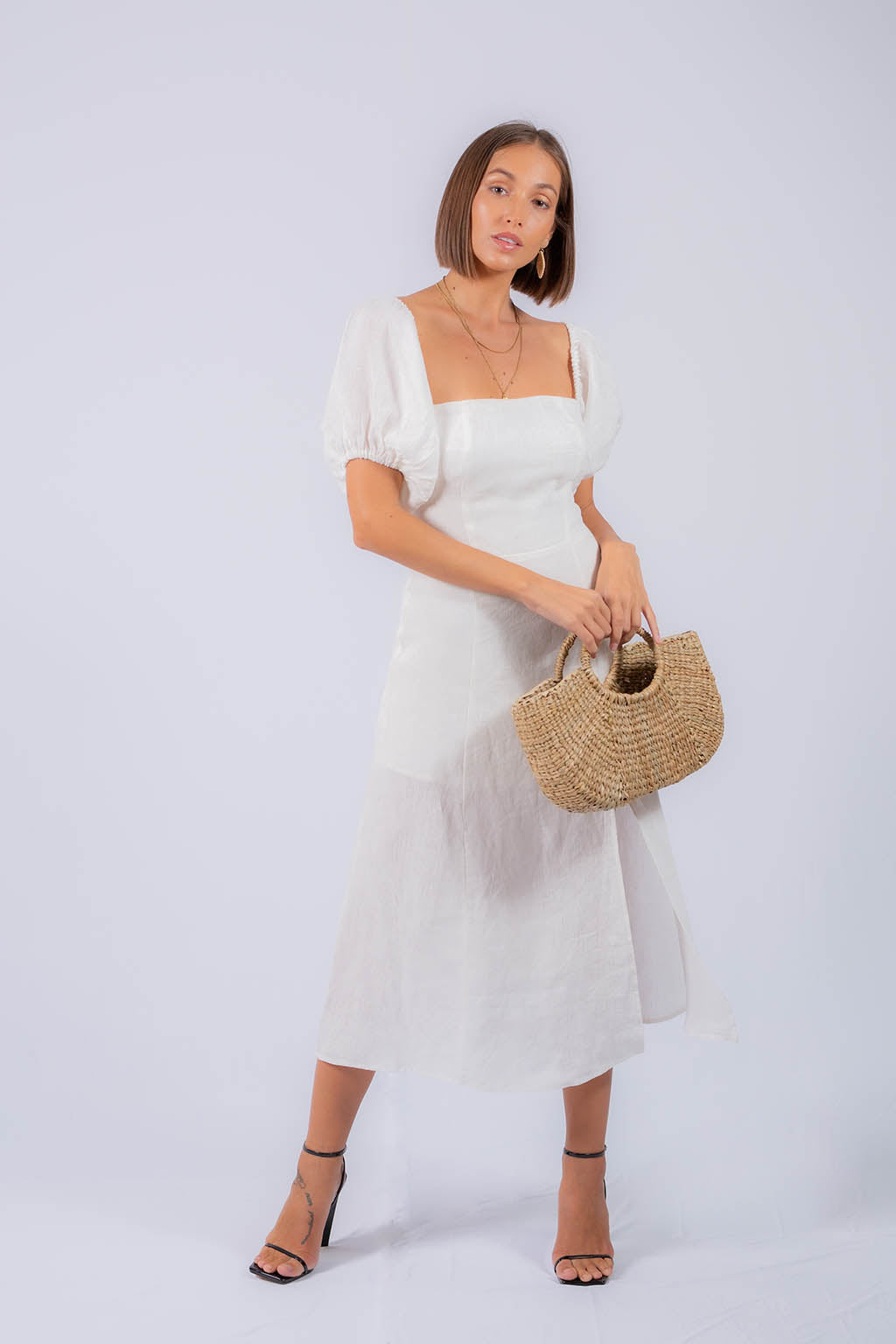 Danny Midi Linen Dress