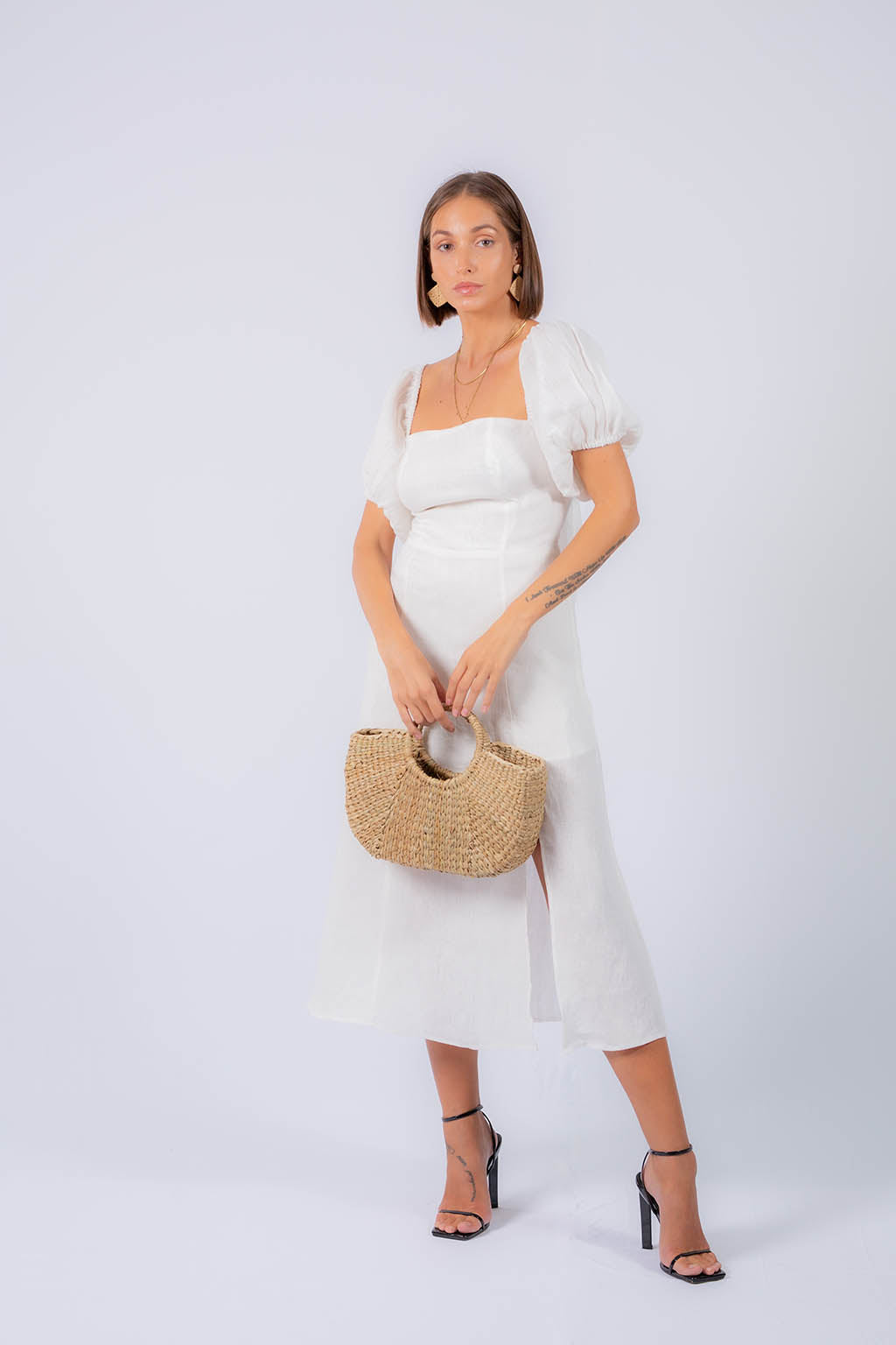 Danny Midi Linen Dress