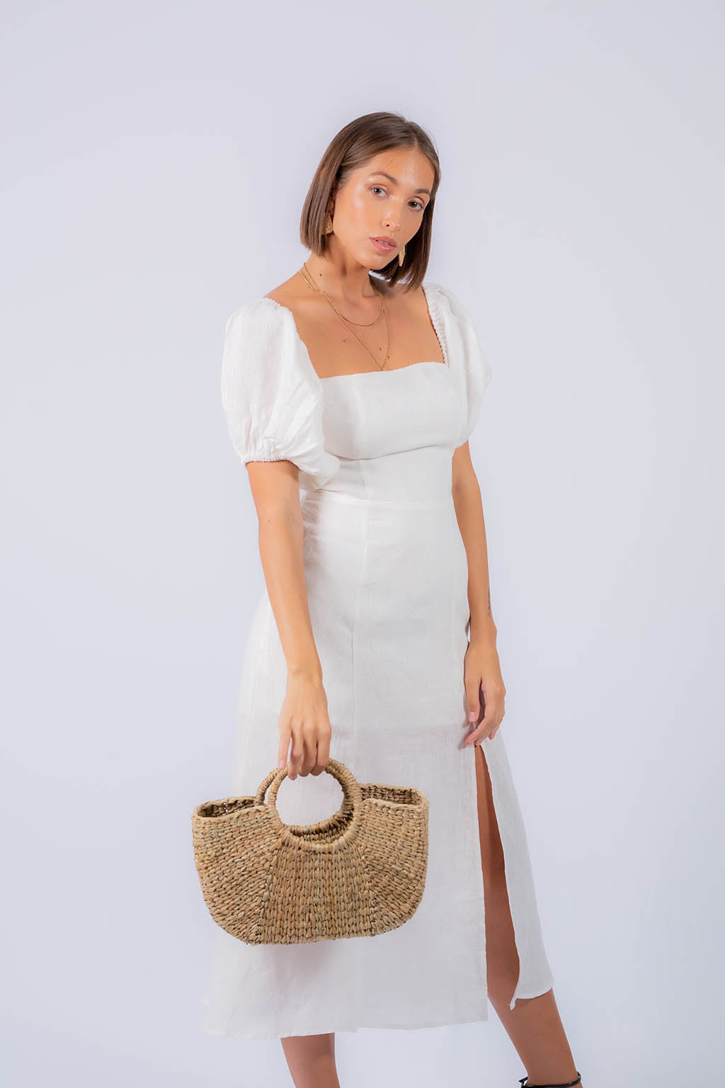Danny Midi Linen Dress