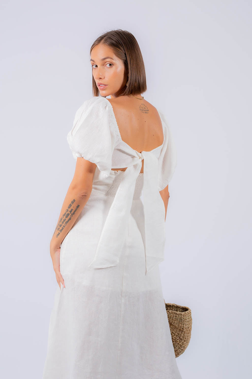Danny Midi Linen Dress - Ysanne Danny Midi Linen Dress - Ysanne
