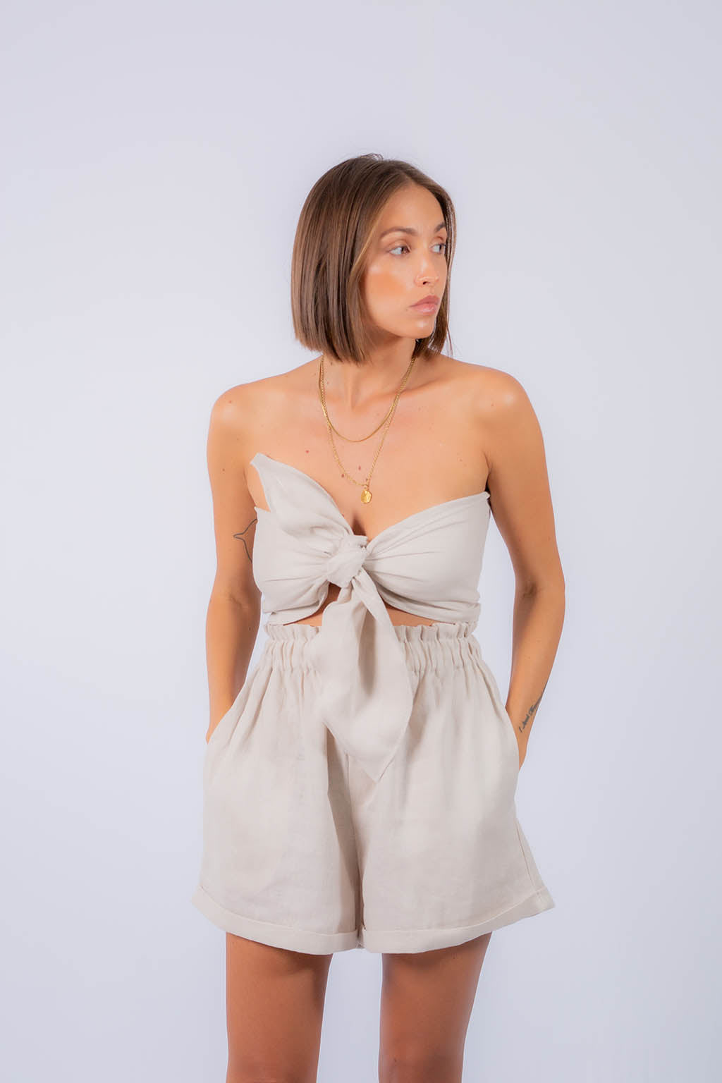 Posse Linen Two Piece Short Set