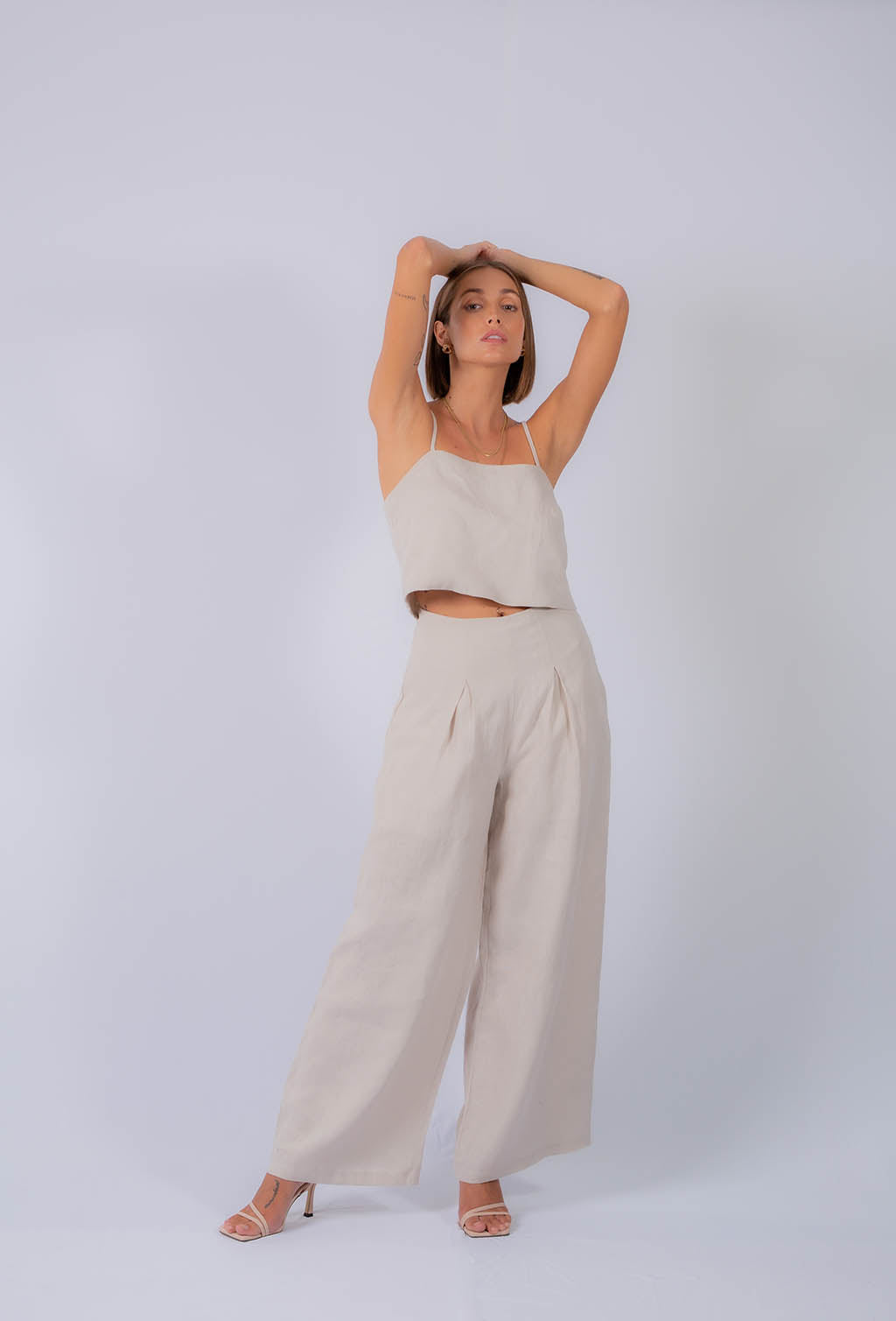 Cleo Two Piece Linen Set