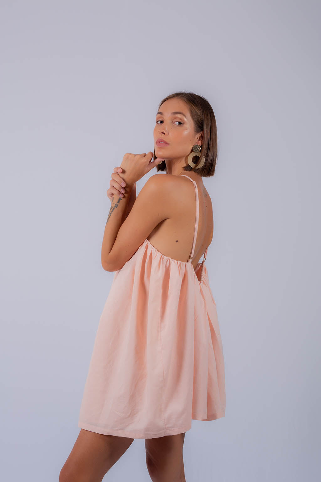 Kourt Mini Linen Dress