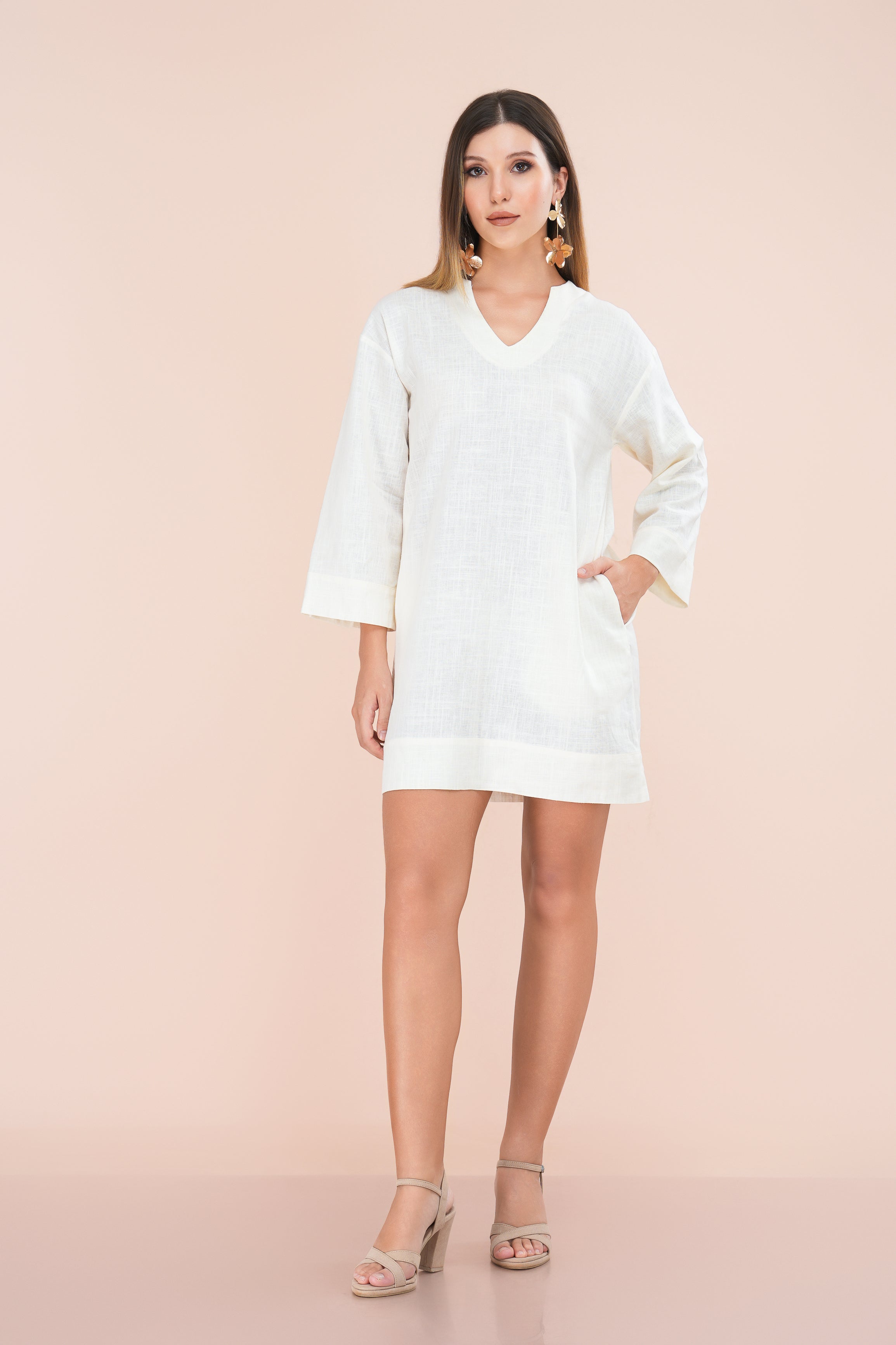 Lula linen mini tunic