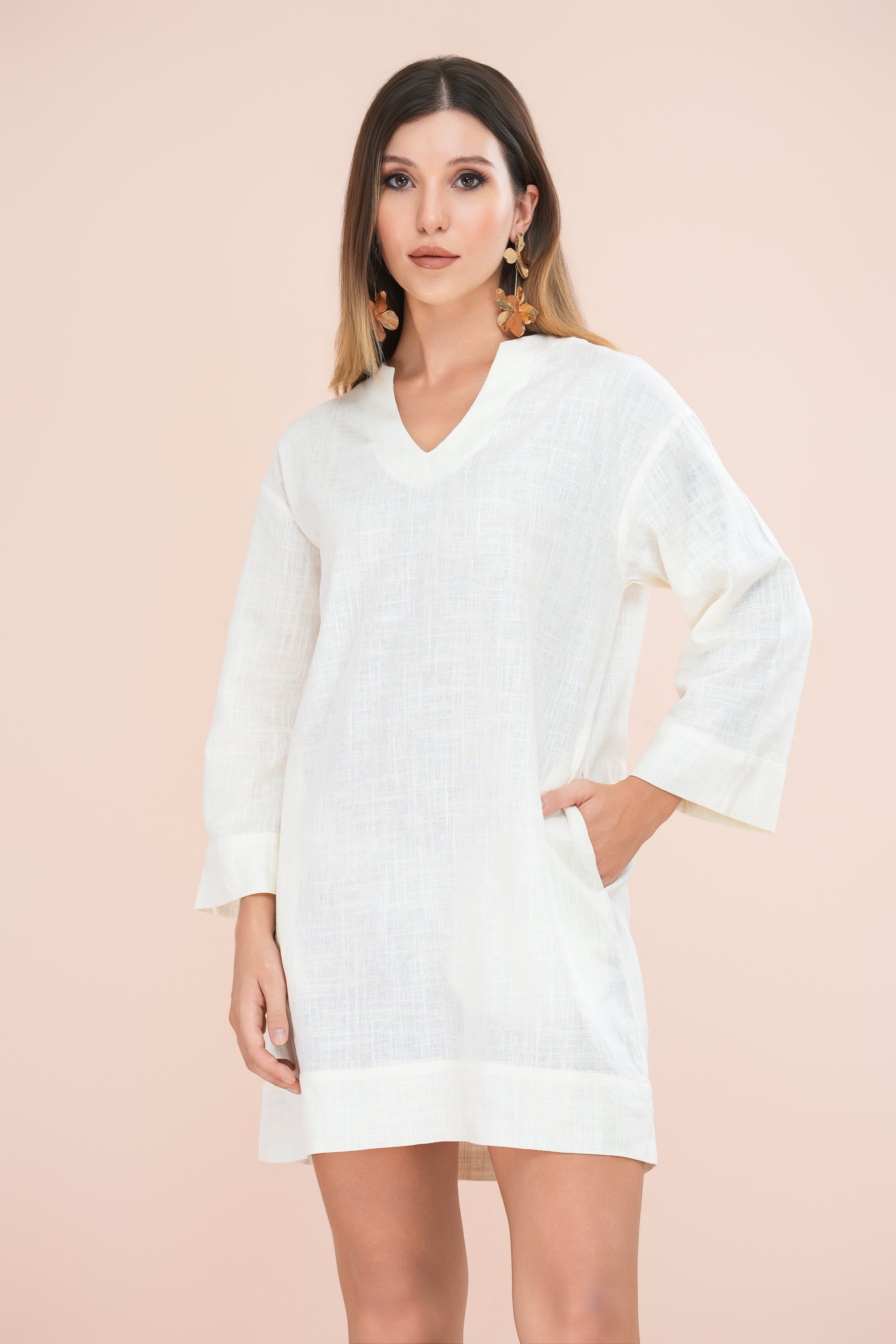 Lula linen mini tunic