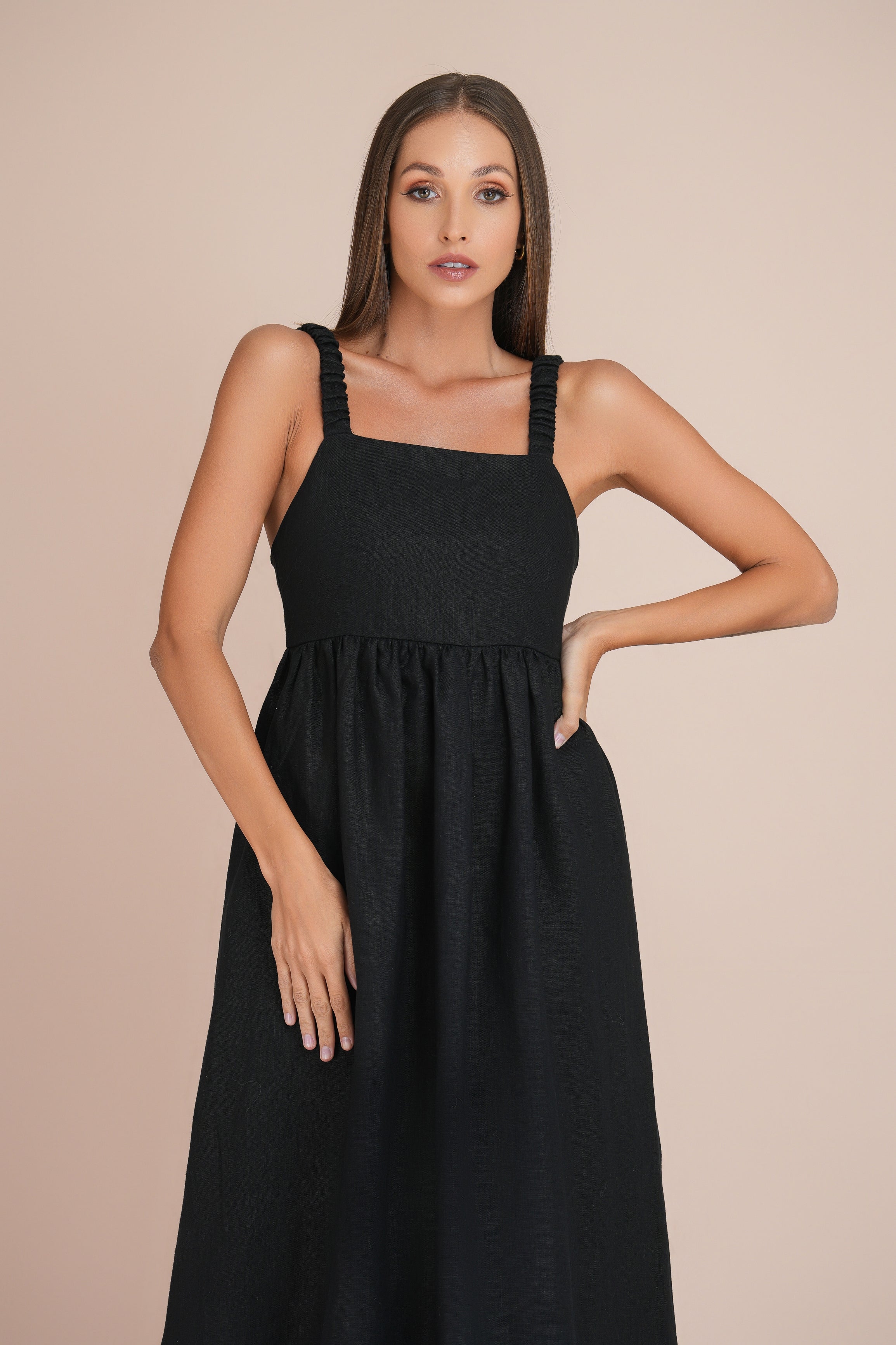 Abigail Linen maxi dress