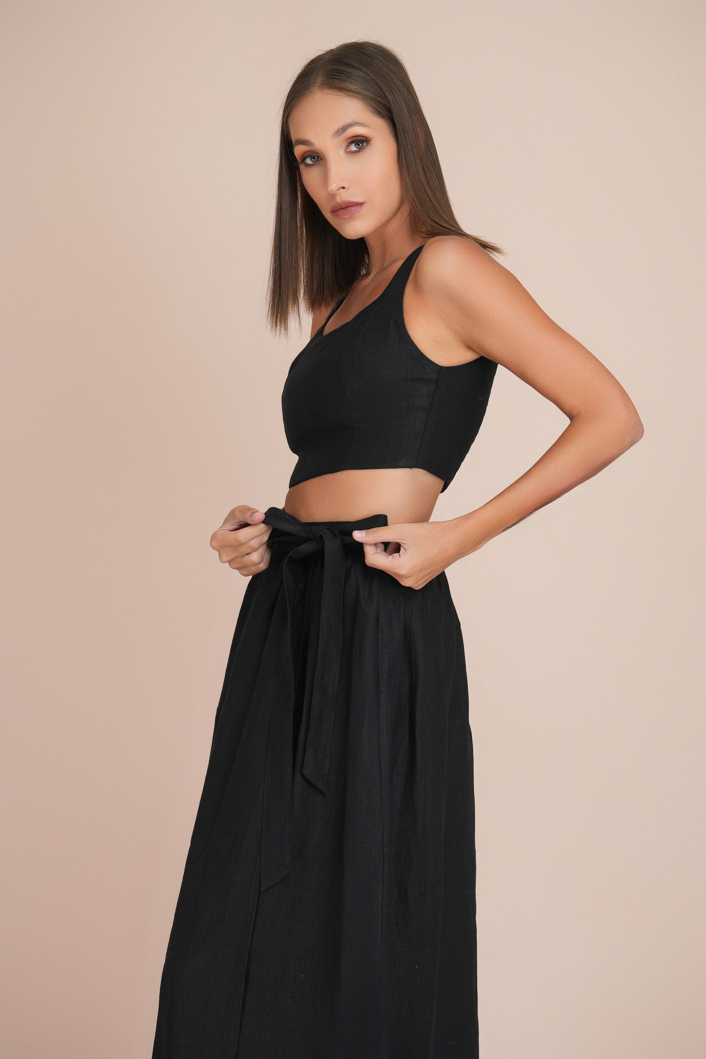 Aurora linen two piece set