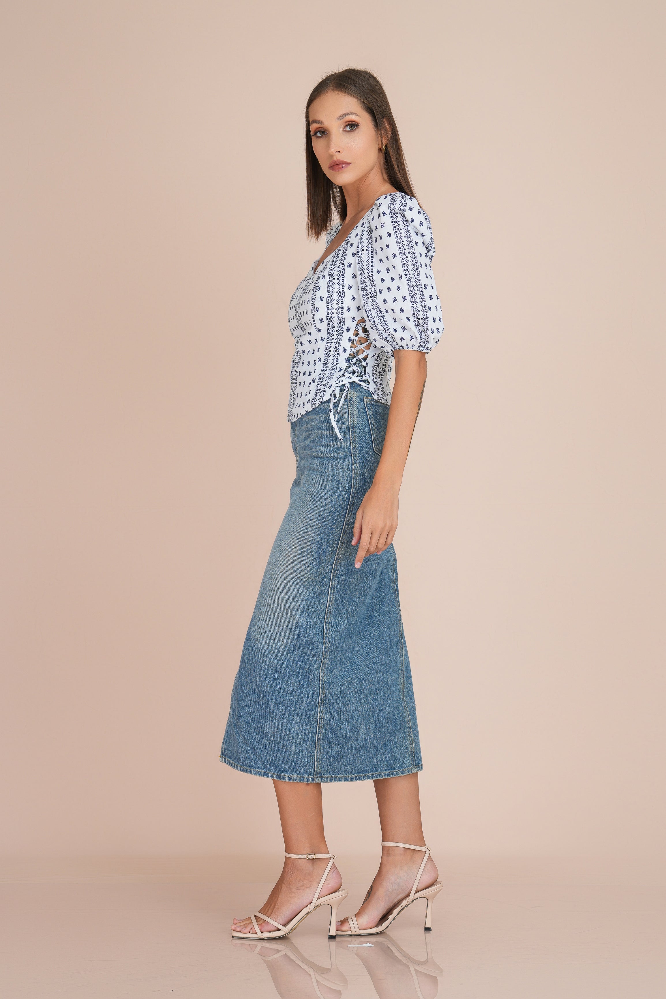 willow cotton puff sleeved blouse