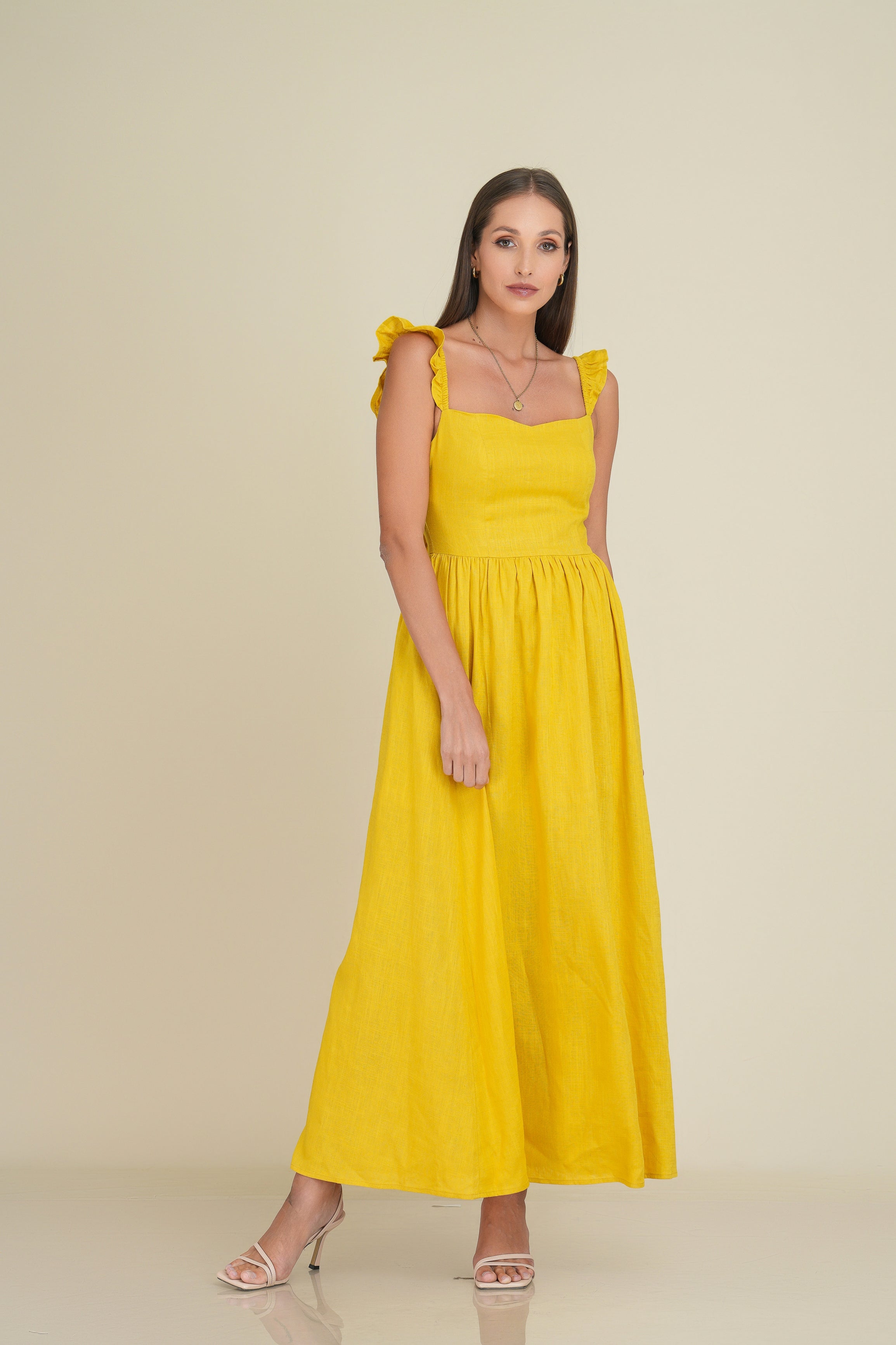 Aubury Maxi Linen Dress