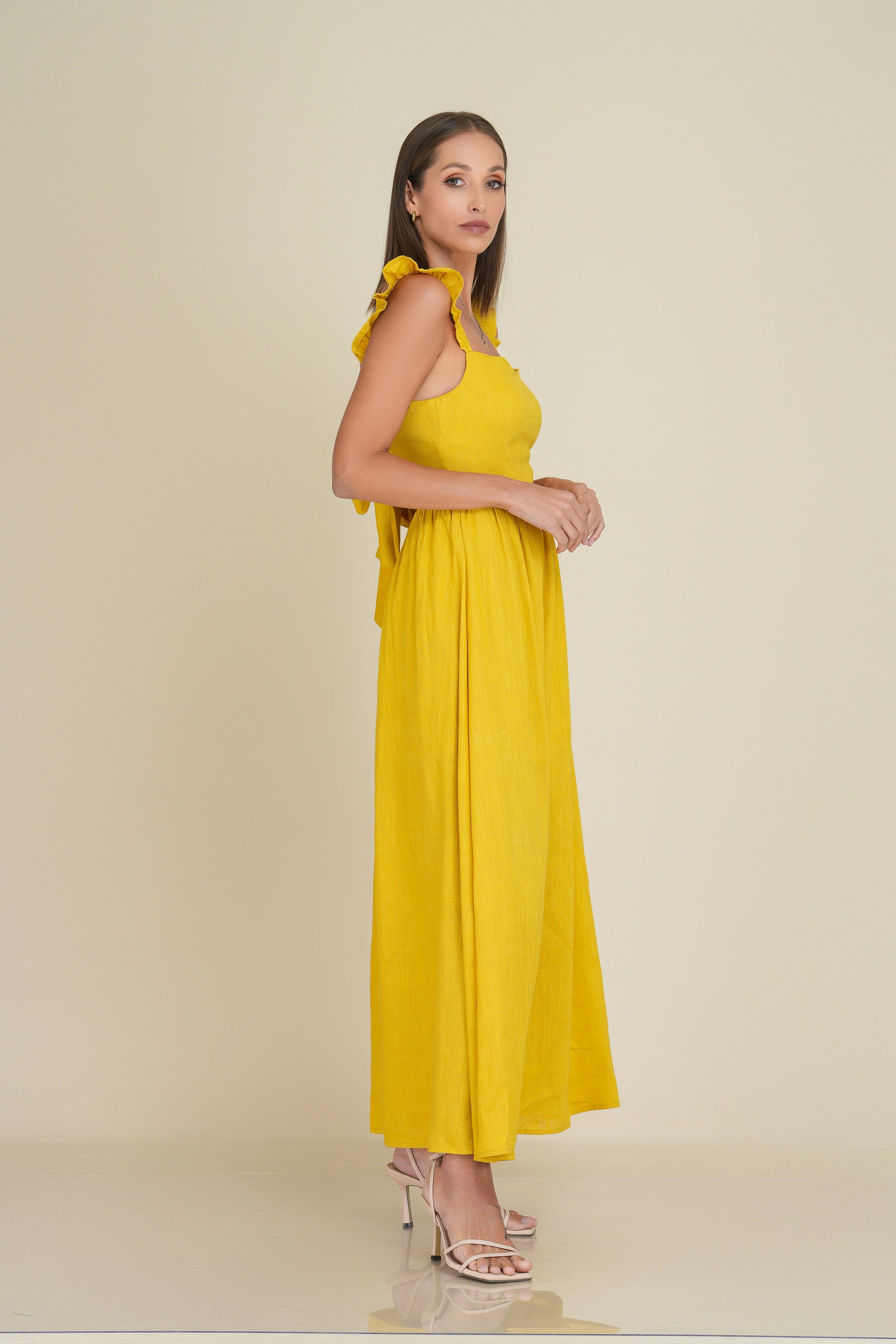 Aubury Maxi Linen Dress