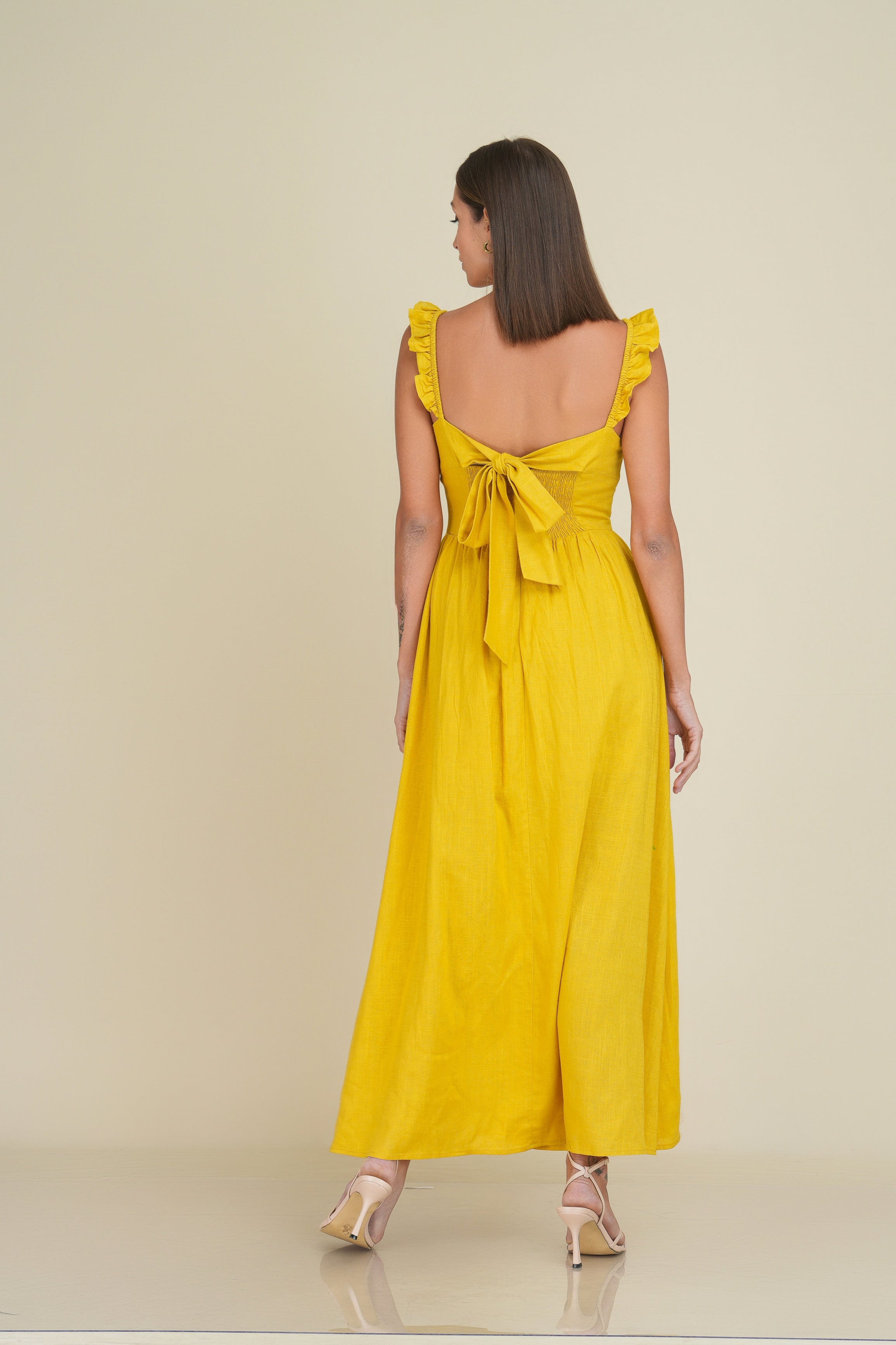 Aubury Maxi Linen Dress