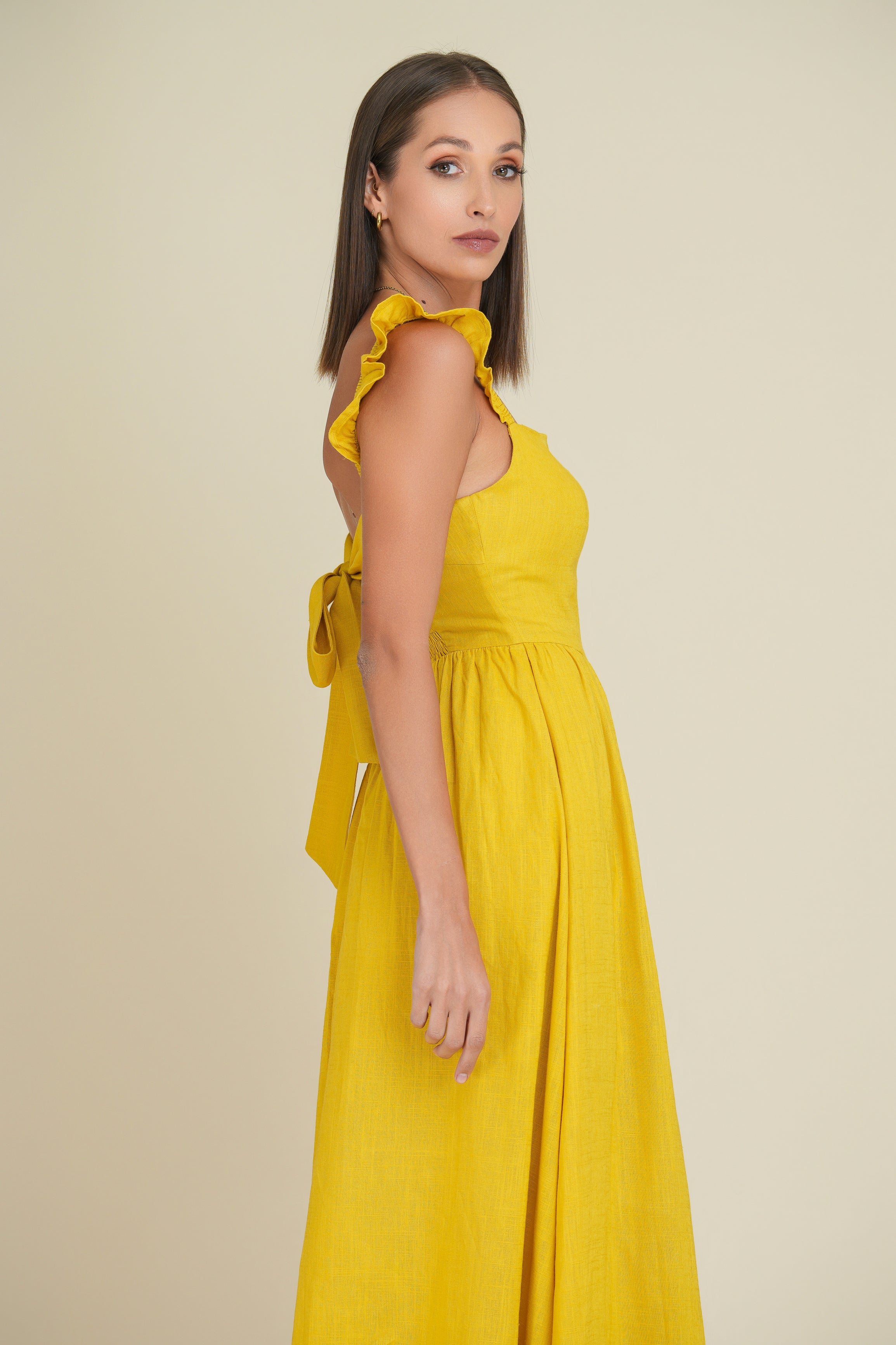 Aubury Maxi Linen Dress