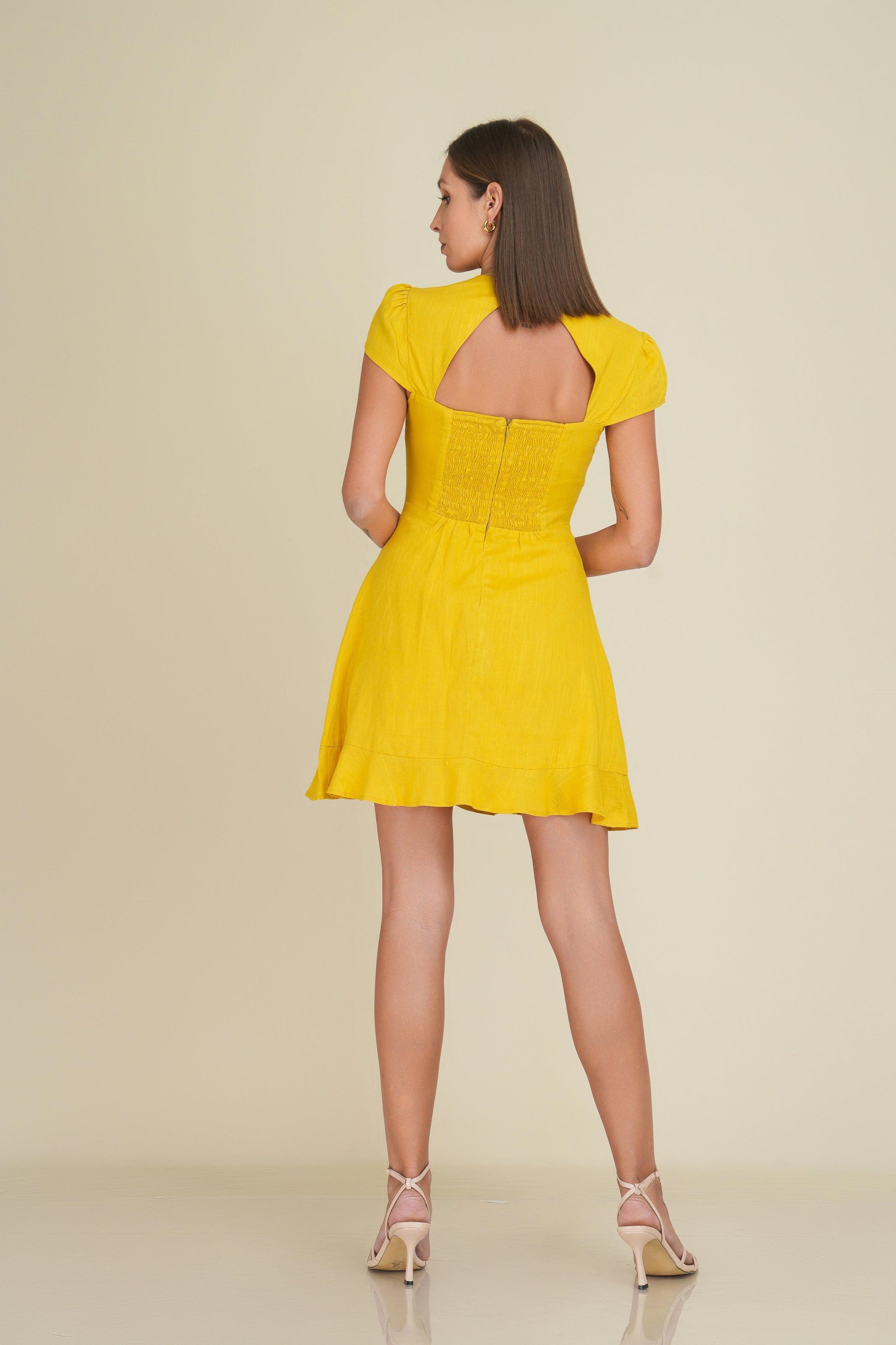 liliana mini dress – Ysanne Size:Size 6 cut out design together look Voworia Plus Size Women's